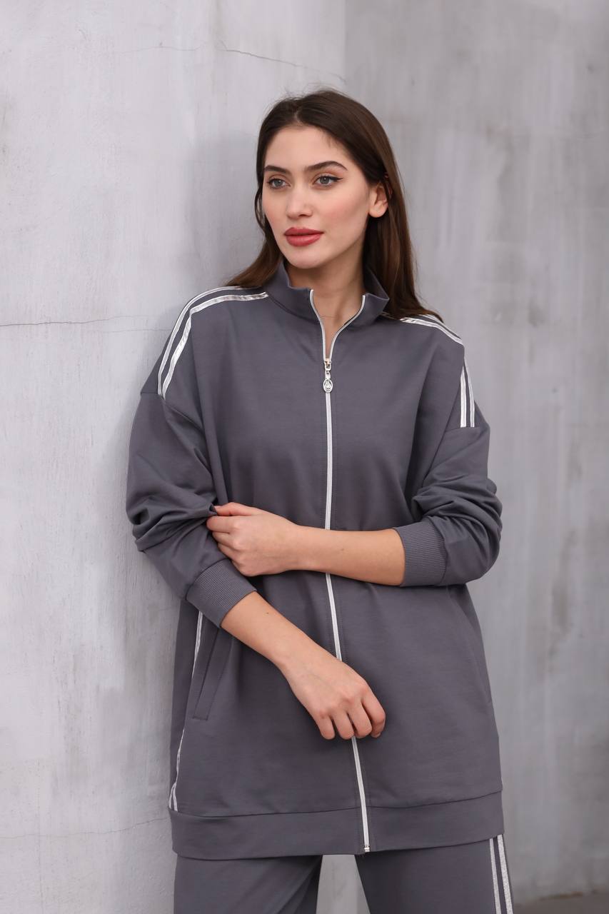 الجملة اثنين من النسيج الخيط انغلق بدلة مزدوجة الحجم كبير -  الدخان