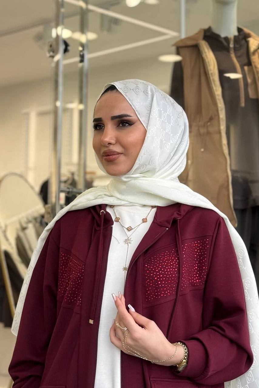 Toptan Oysho Kumaş Taş Baskılı Fermuarlı İkili Takım