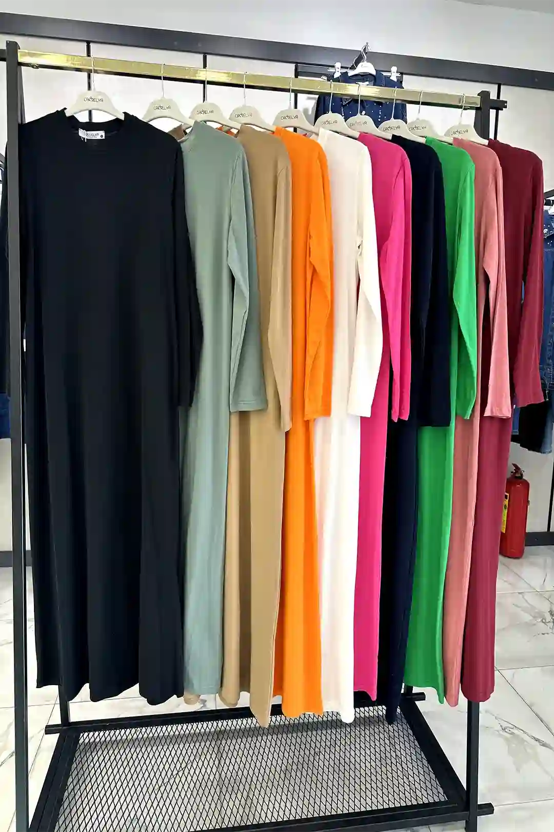 Wholesale Jersey Fabric Plain Underwear Dress - 5244 