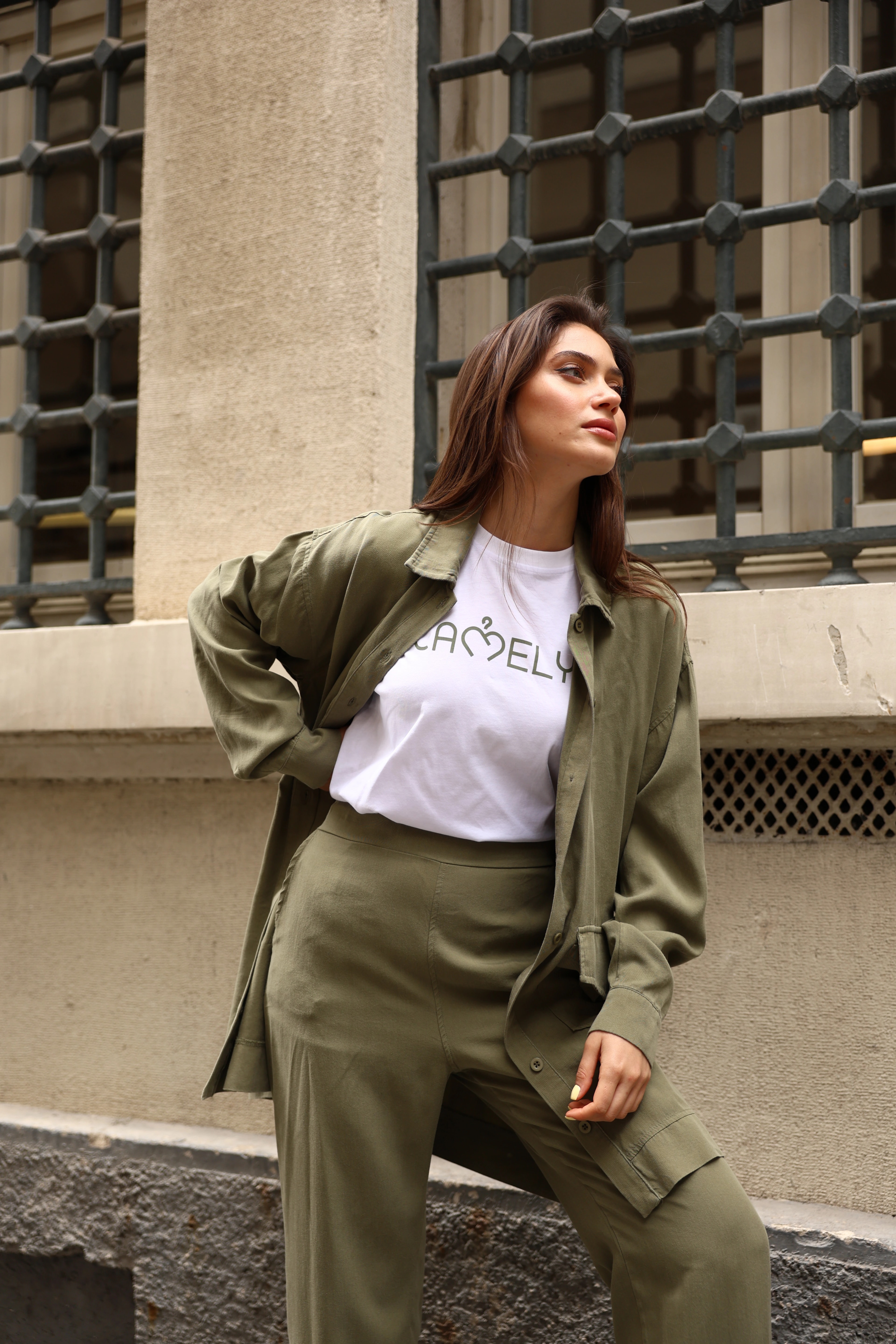 Toptan Tensel Kumaş Cepli Düğmeli Battal Beden Üçlü Takım