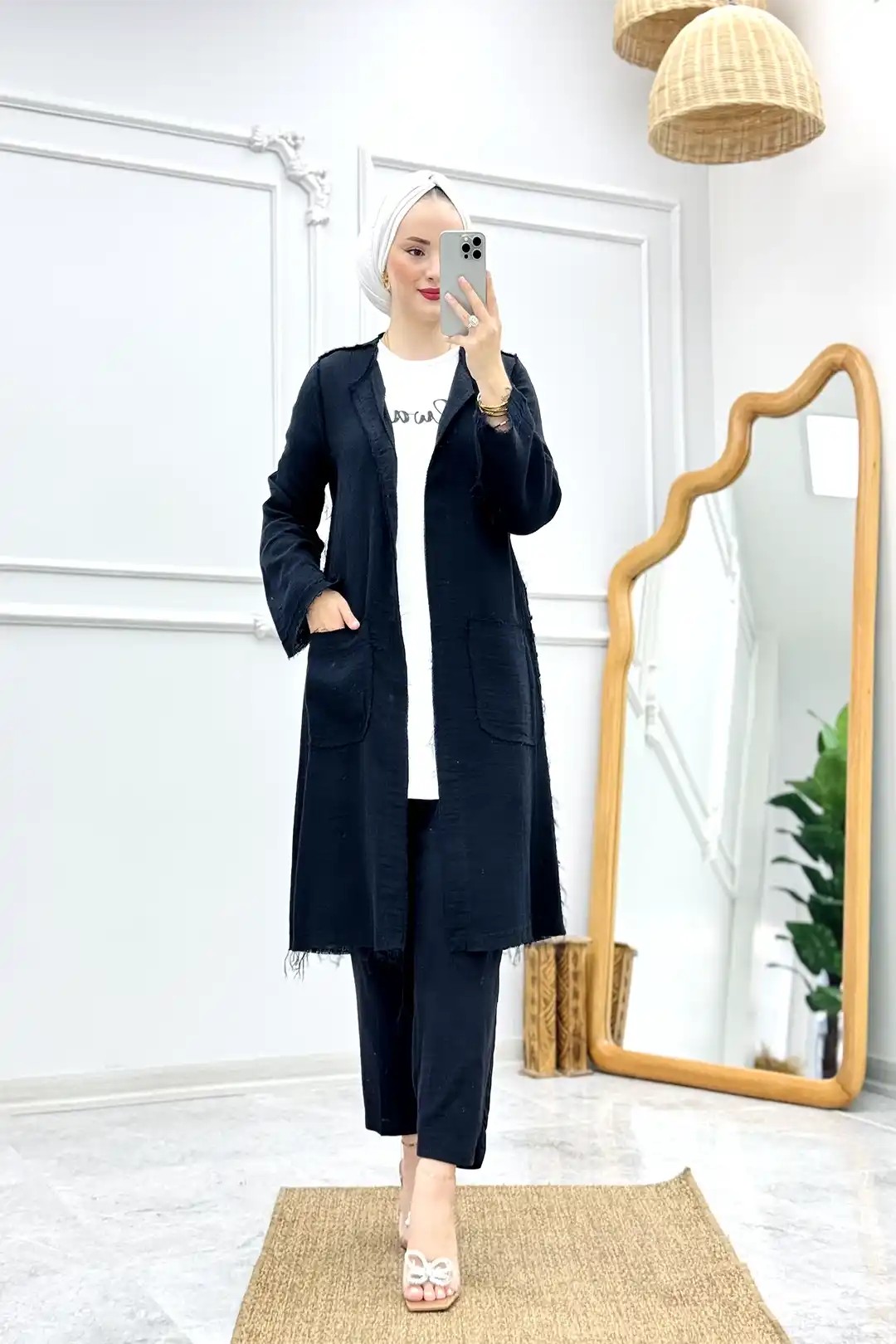 Wholesale Muslin Fabric Three-Piece Dress Suit