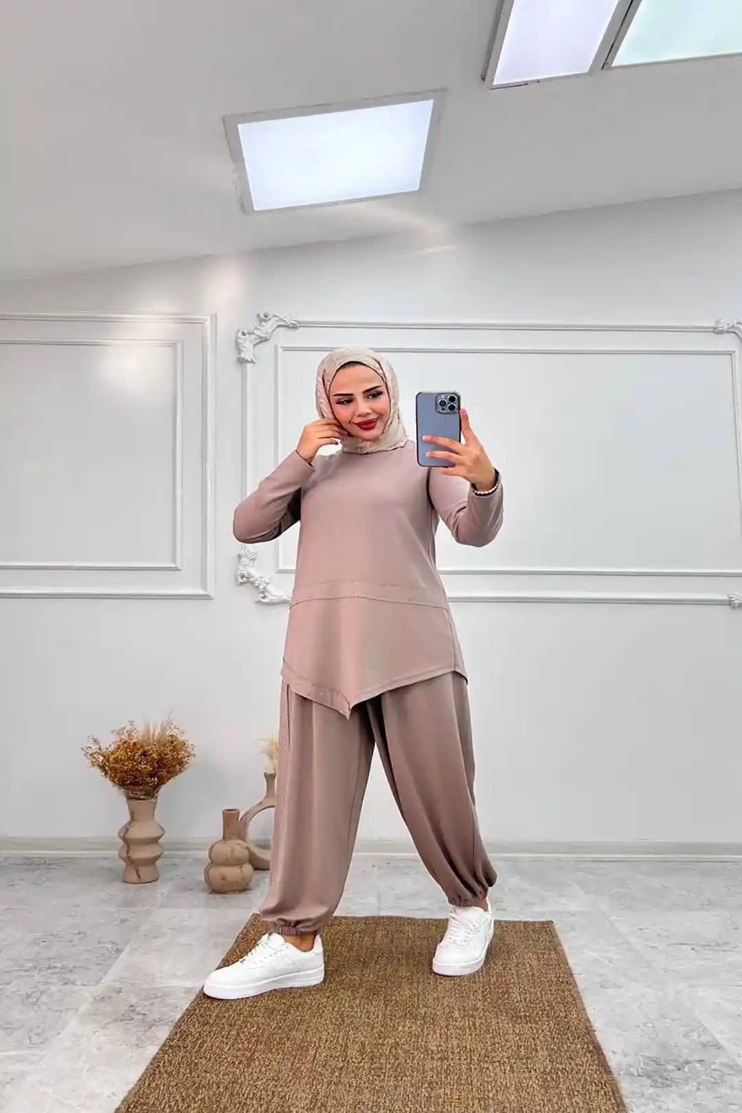 Oysho Kumaş Asimetrik Kesim Şık İkili Takım 10541