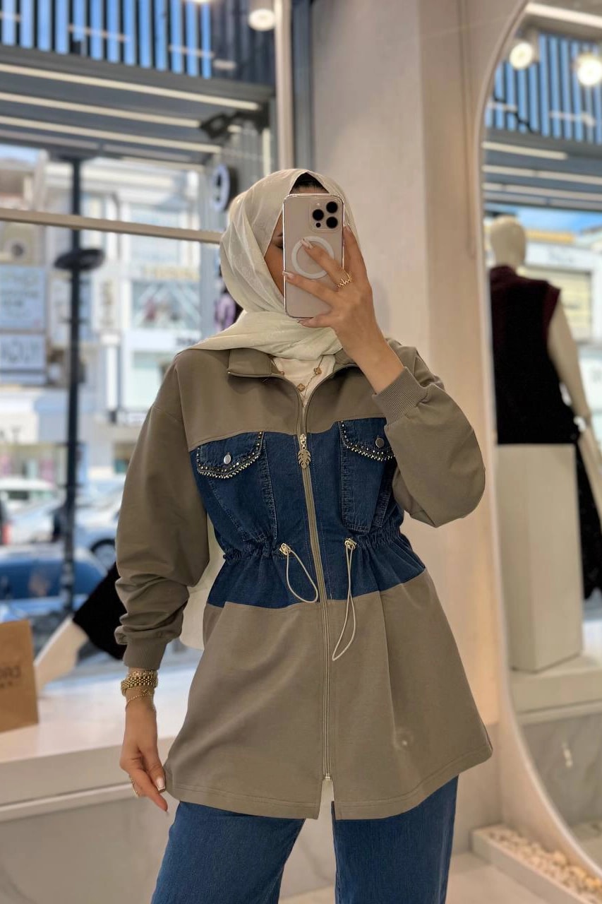 Toptan İki İplik Ve Kot Kumaş Belden Lastikli İkili Takım