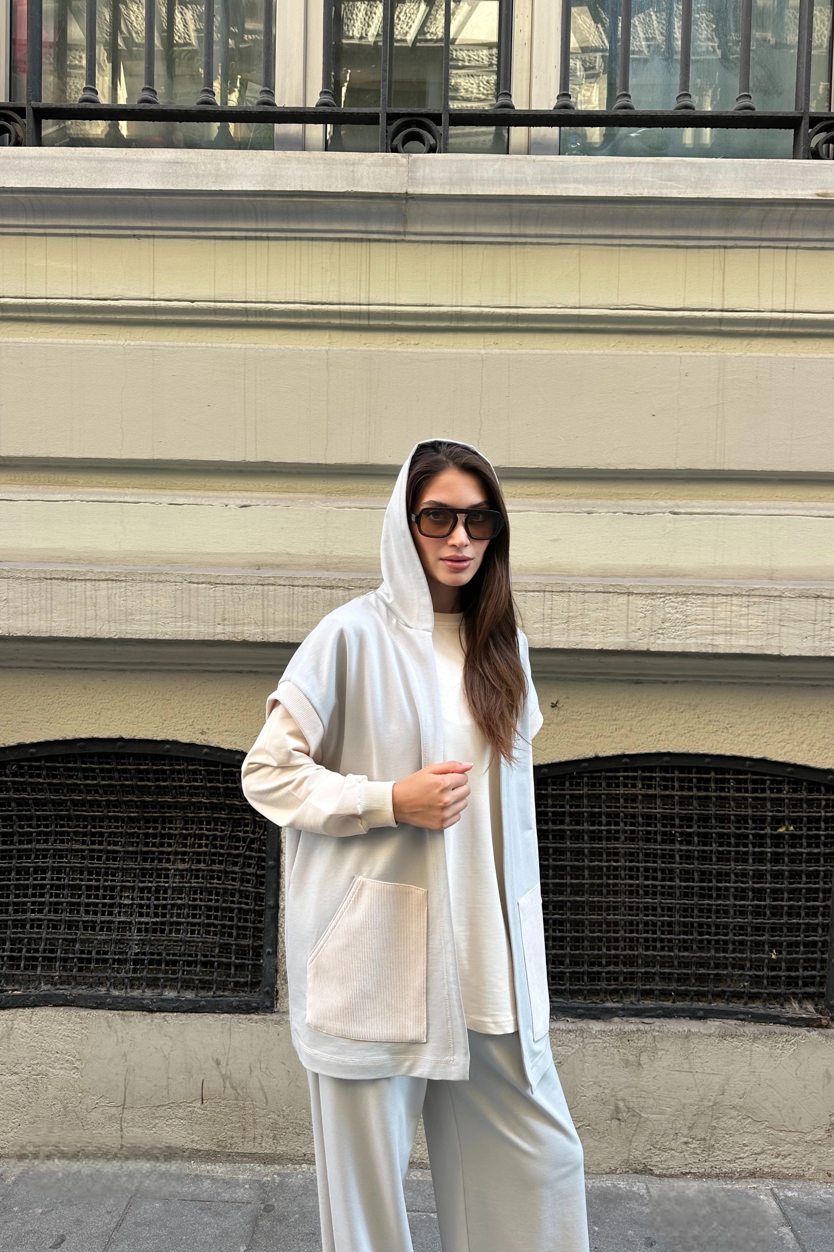 Wholesale Three-Piece Set with Vest – Two-Thread Fabric