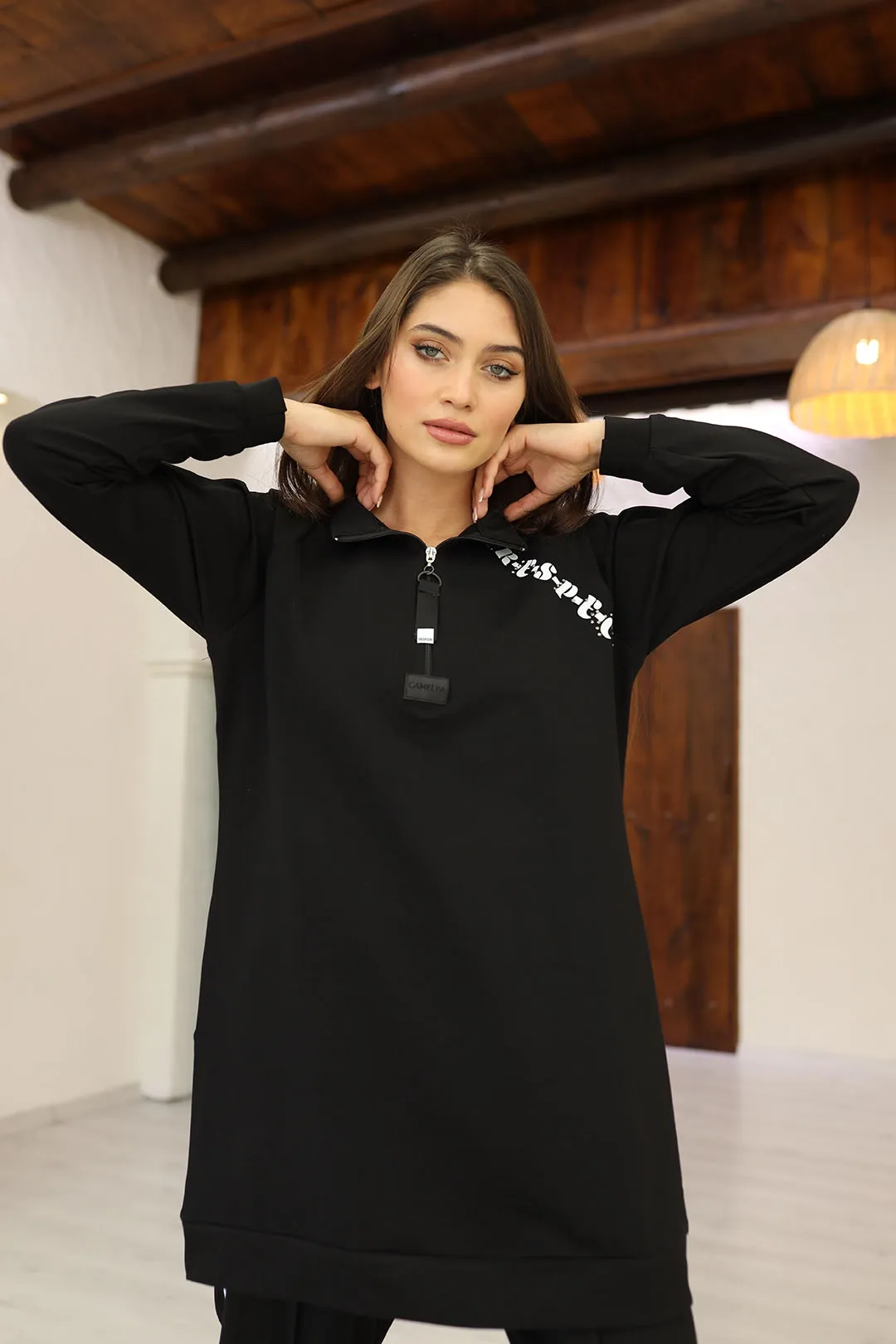 Wholesale Two-Thread Text Detailed Two-Piece Suit