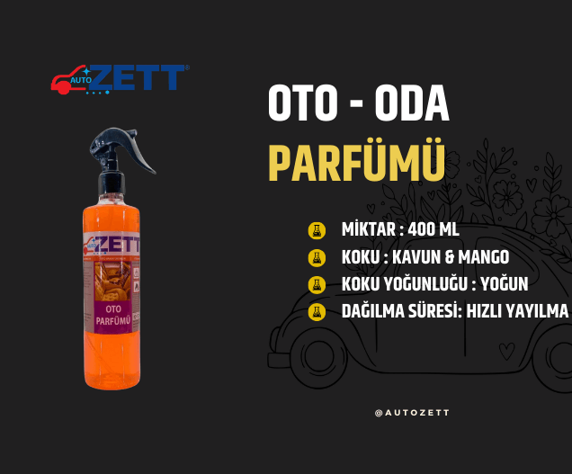 Oto Parfümü - Kavun & Mango (400 ml)