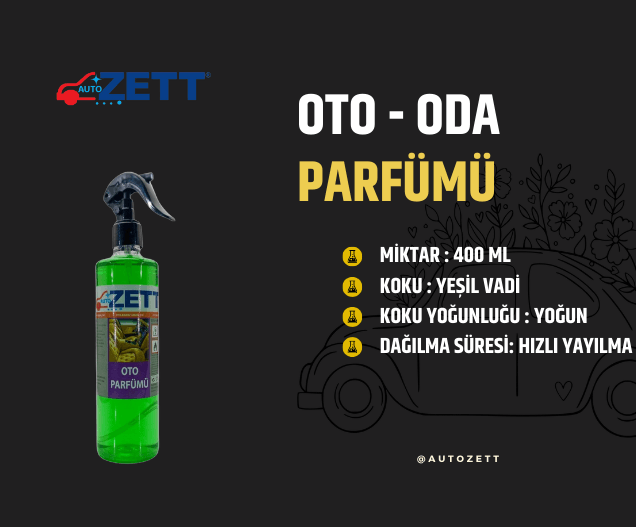 Oto Parfümü - Yeşil Vadi (400 ml)