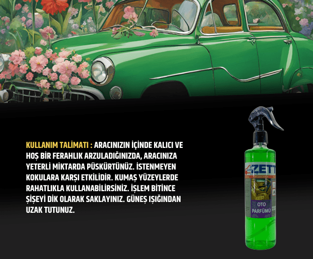 Oto Parfümü - Yeşil Vadi (400 ml)