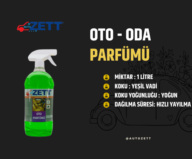 Oto Parfümü - Yeşil Vadi (1 Litre)