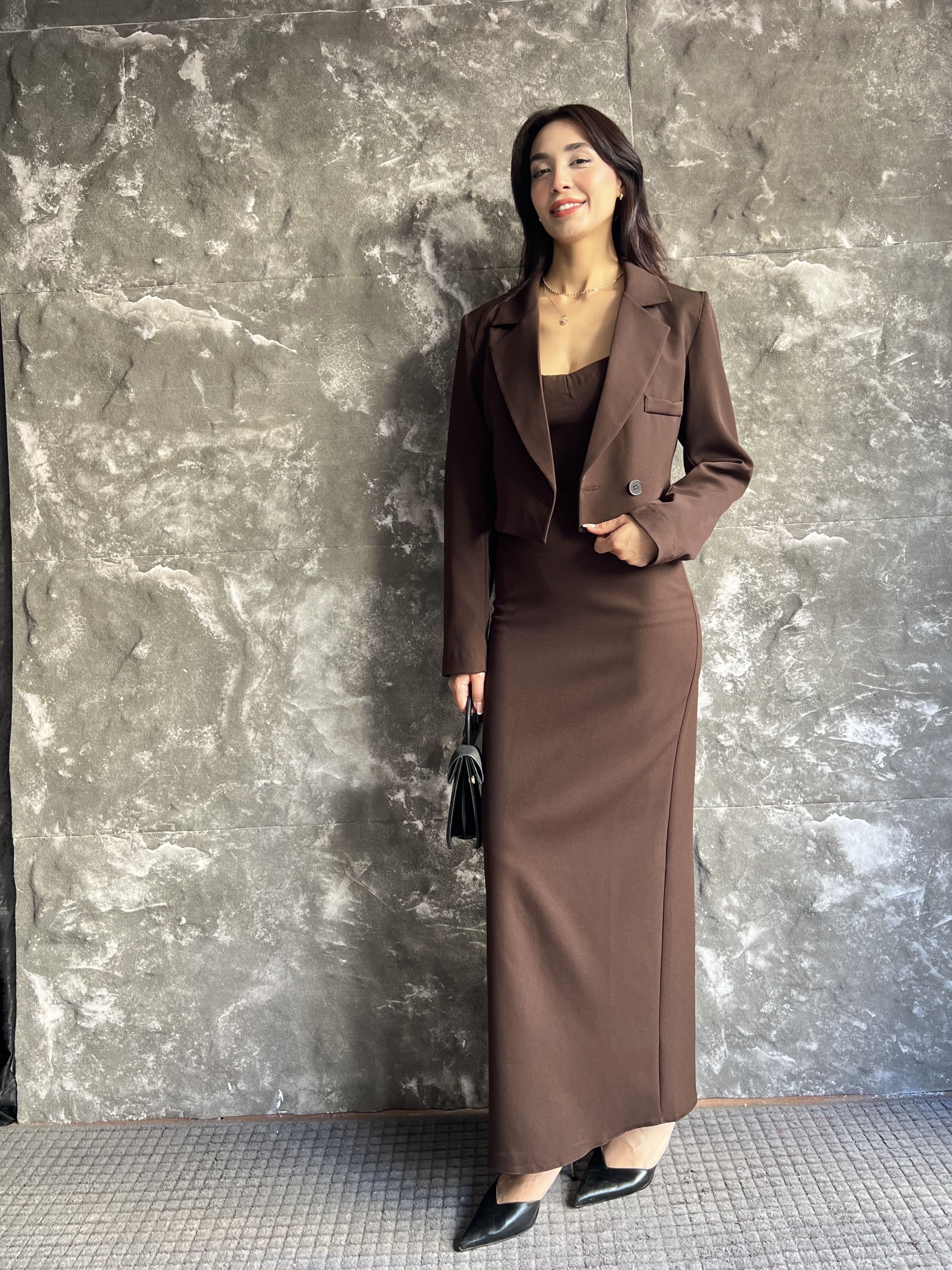 CALORİN TASARIM CEKET ELBİSE