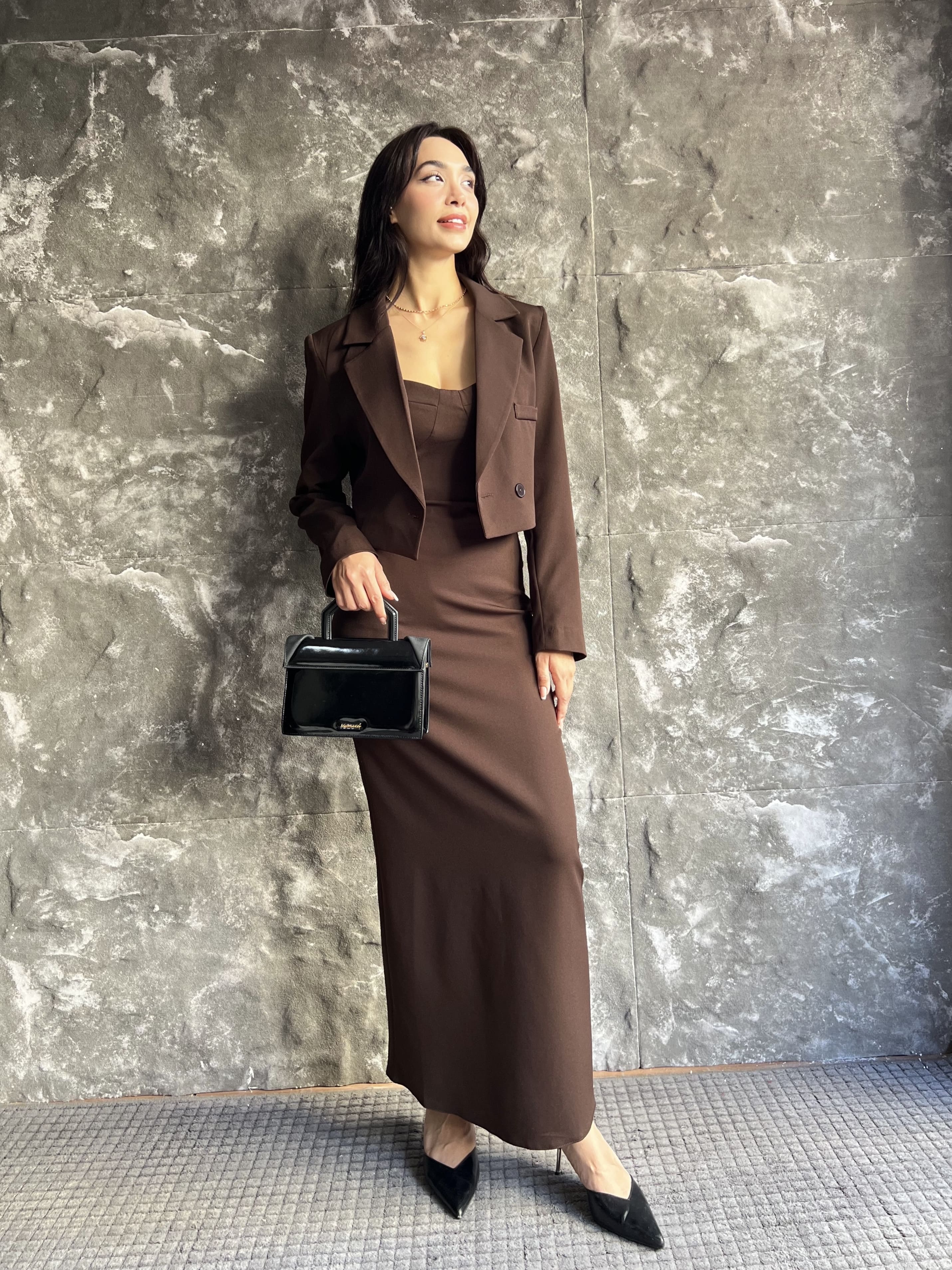 CALORİN TASARIM CEKET ELBİSE