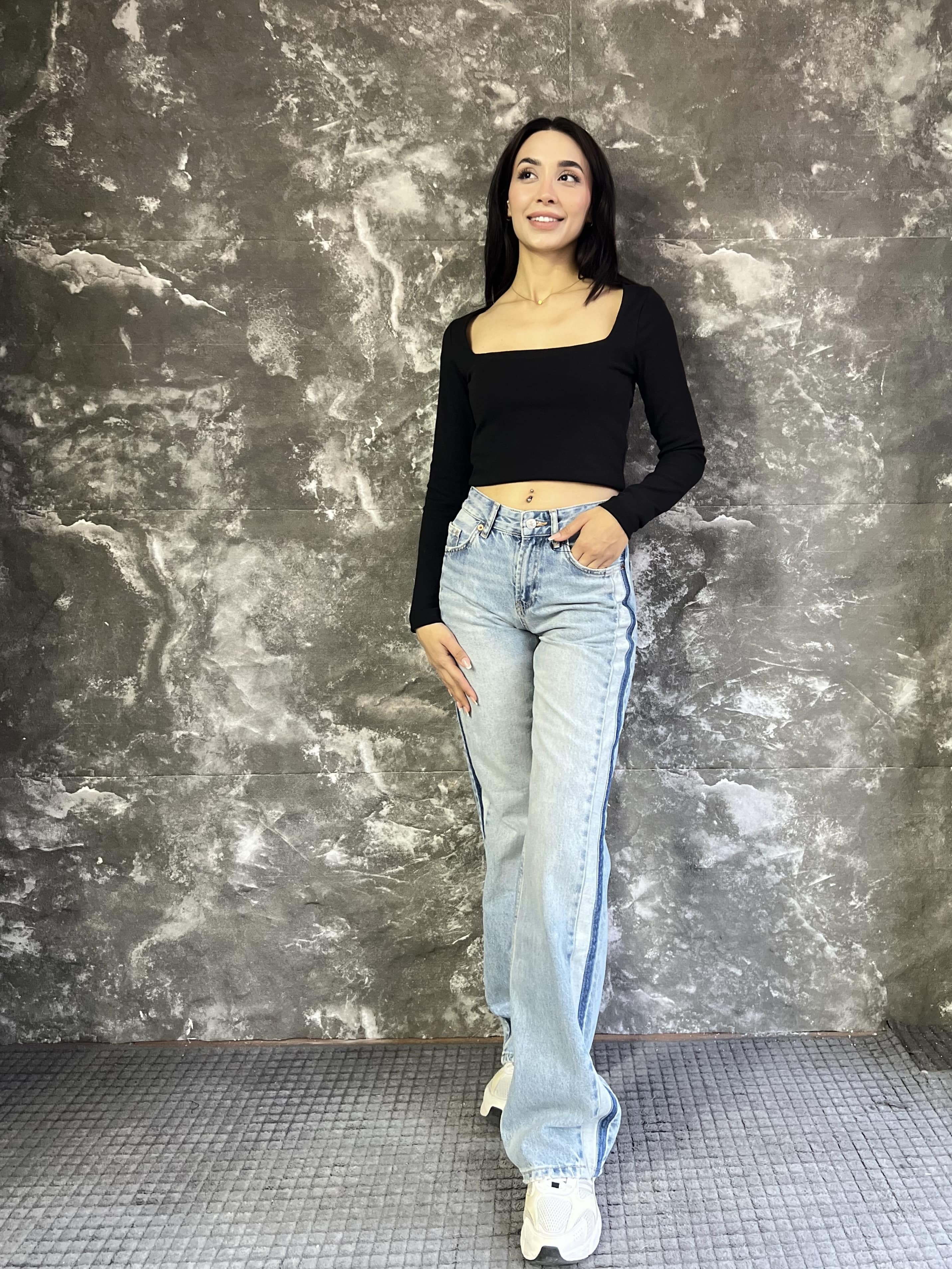 ZRA YANI ŞERİT DETAY PREMIUM JEAN