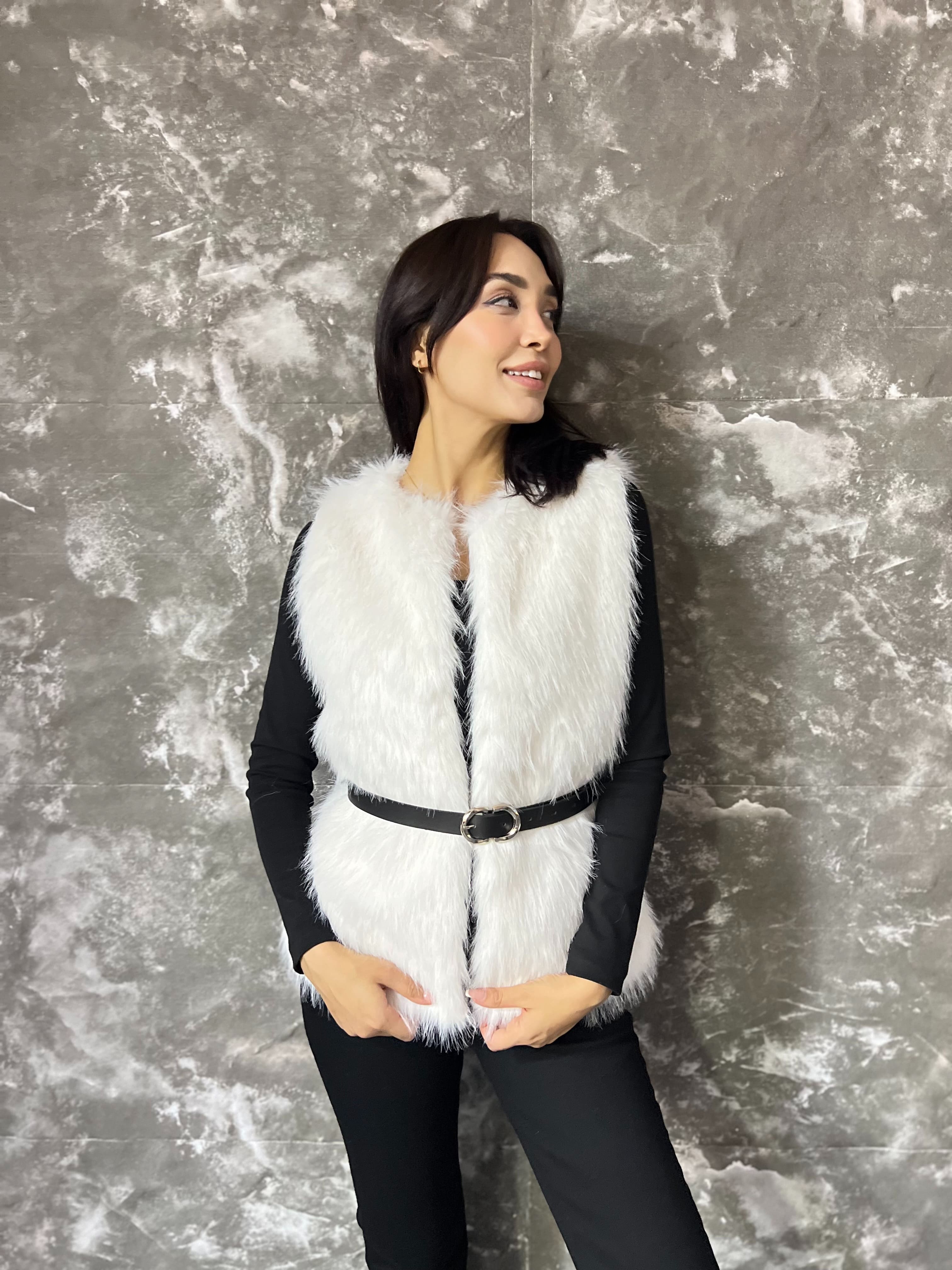 MSM PREMIUM KEMERLİ KÜRK YELEK