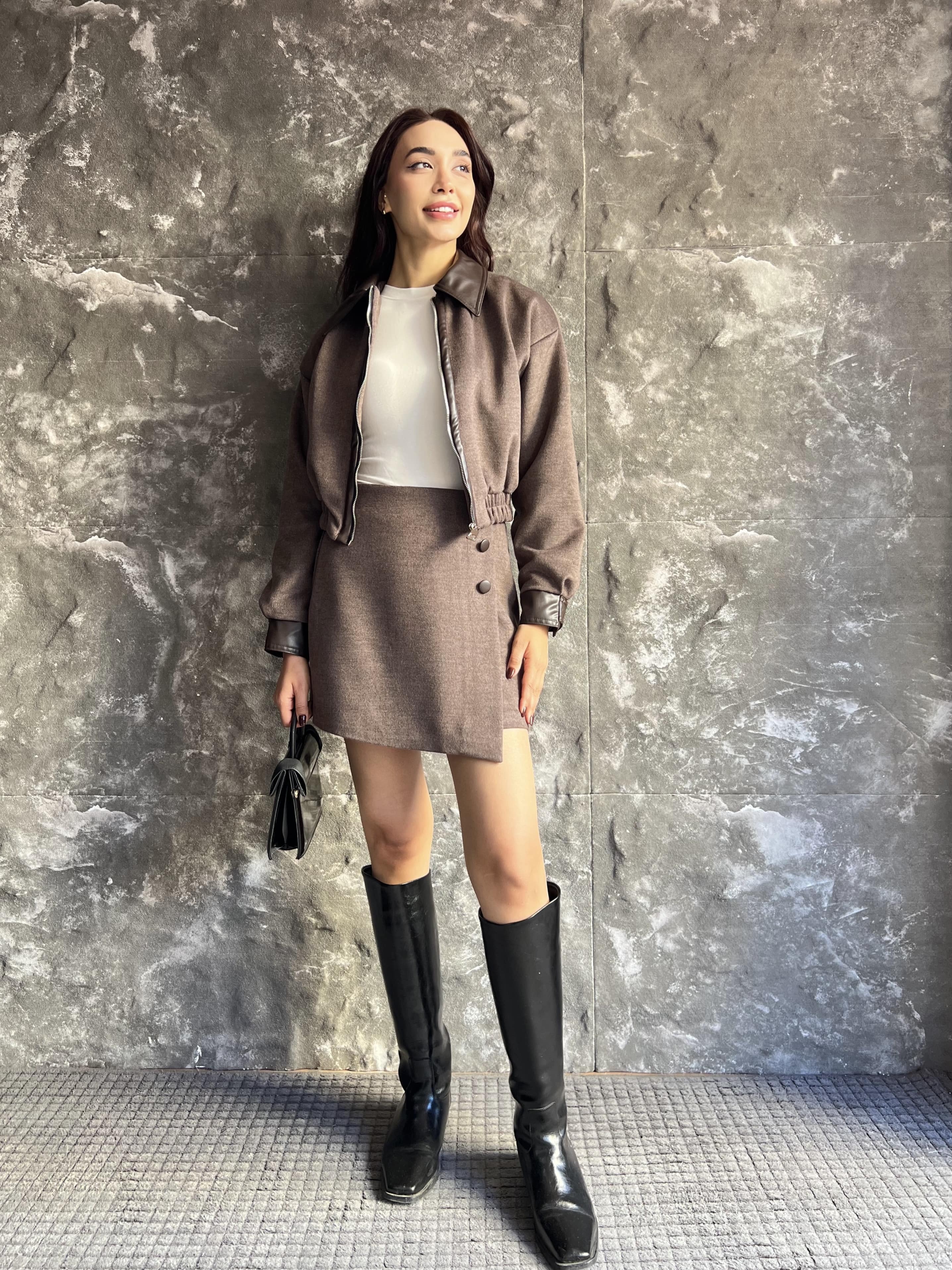 BELİNDA DERİ DETAY PREMIUM KAŞE TAKIM 