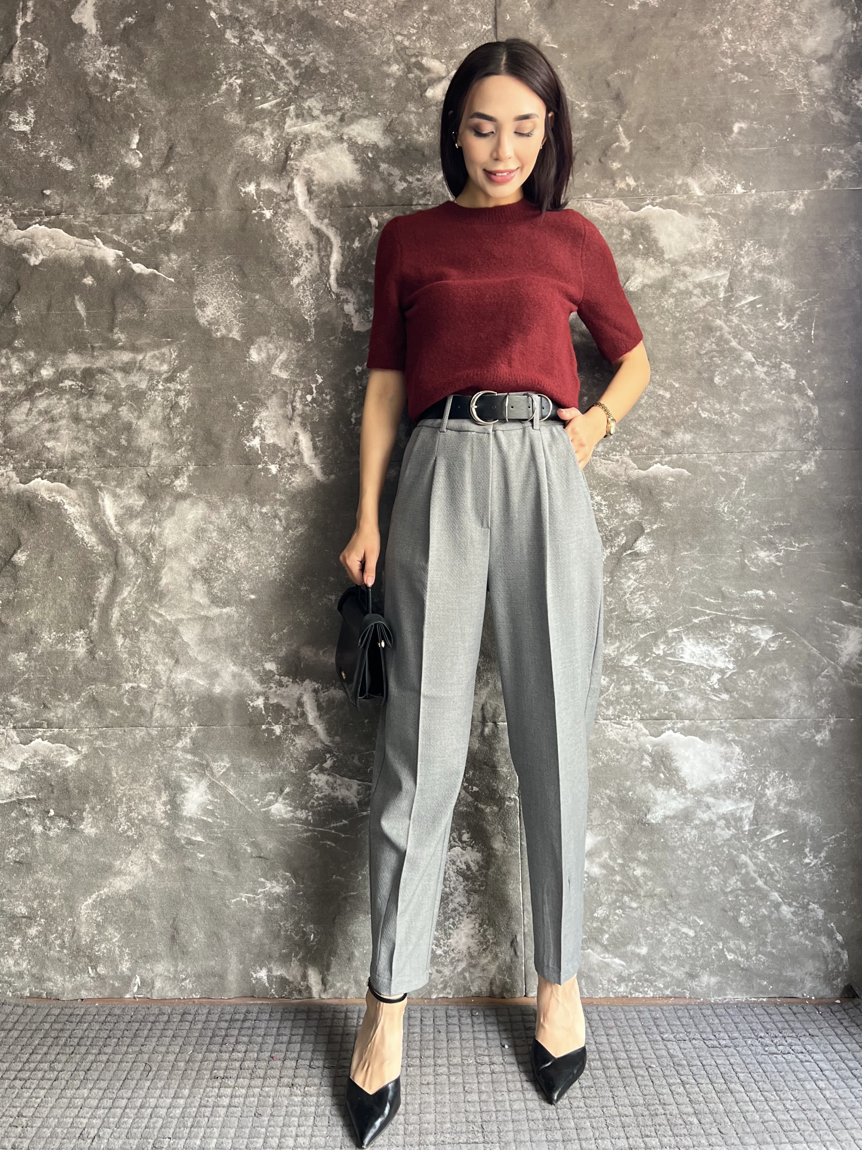 PERLİNA PREMIUM KEMERLİ PANTOLON