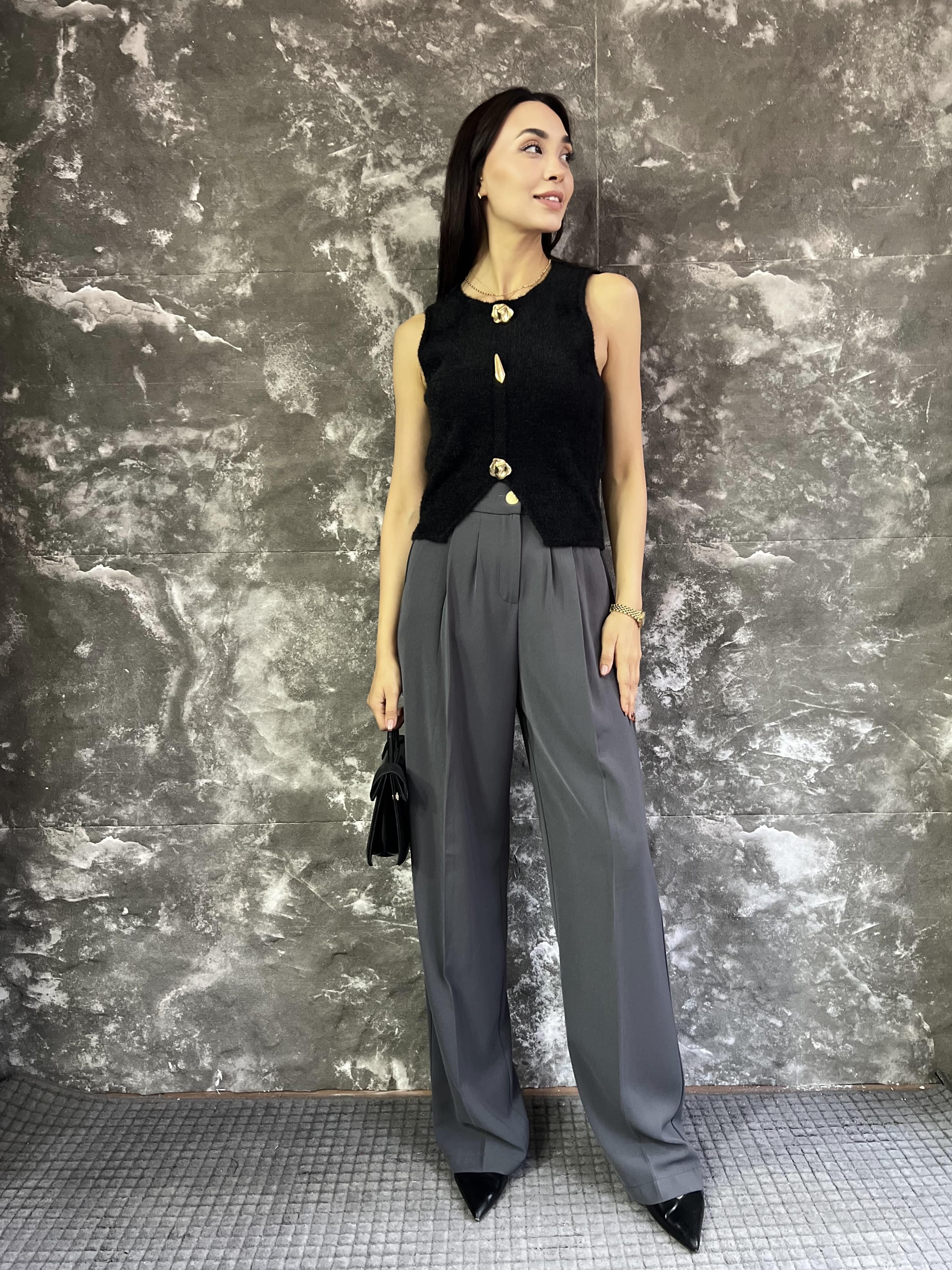 RETRO PREMIUM GOLD DÜĞMELİ PANTOLON