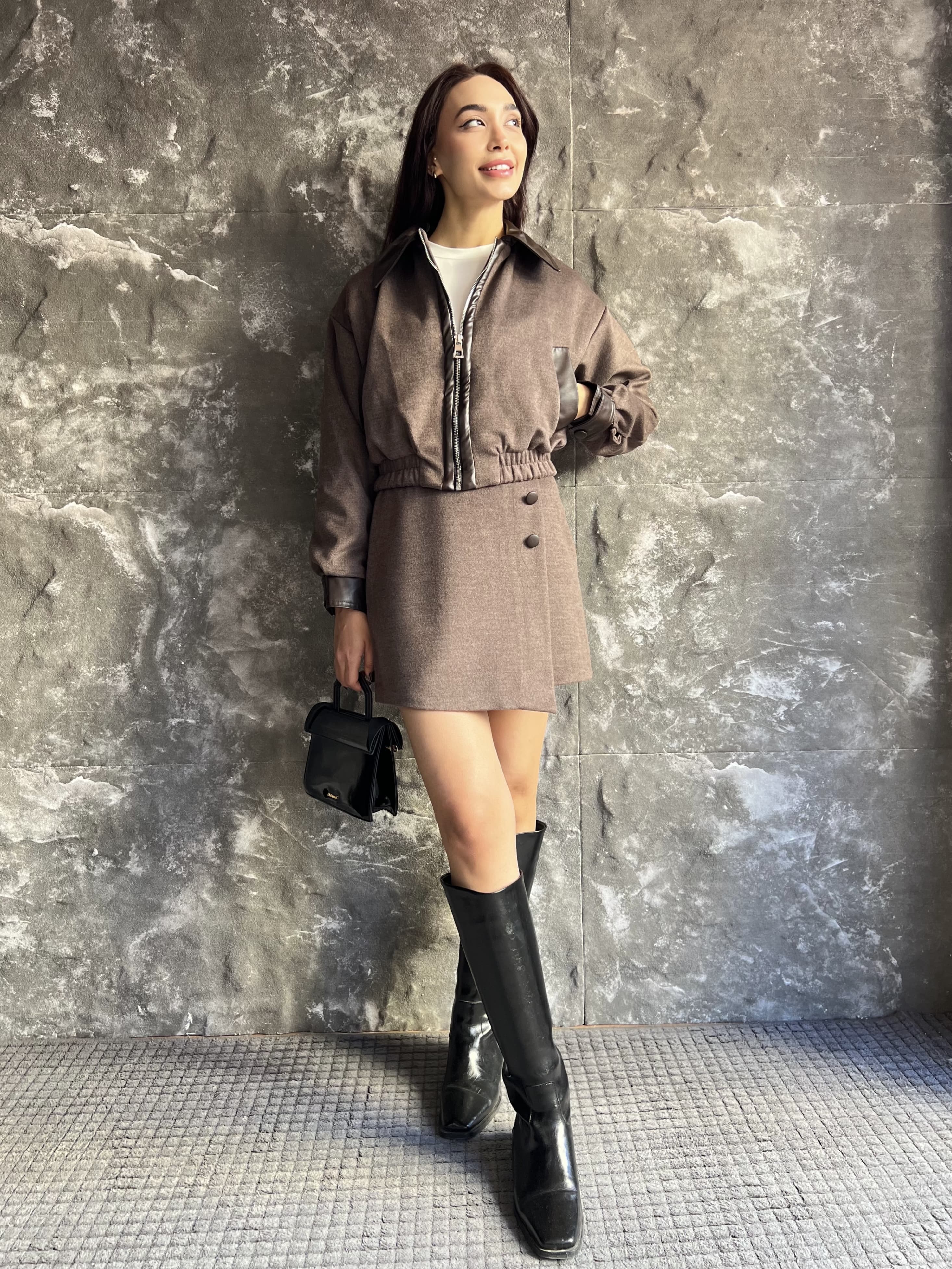 BELİNDA DERİ DETAY PREMIUM KAŞE TAKIM 