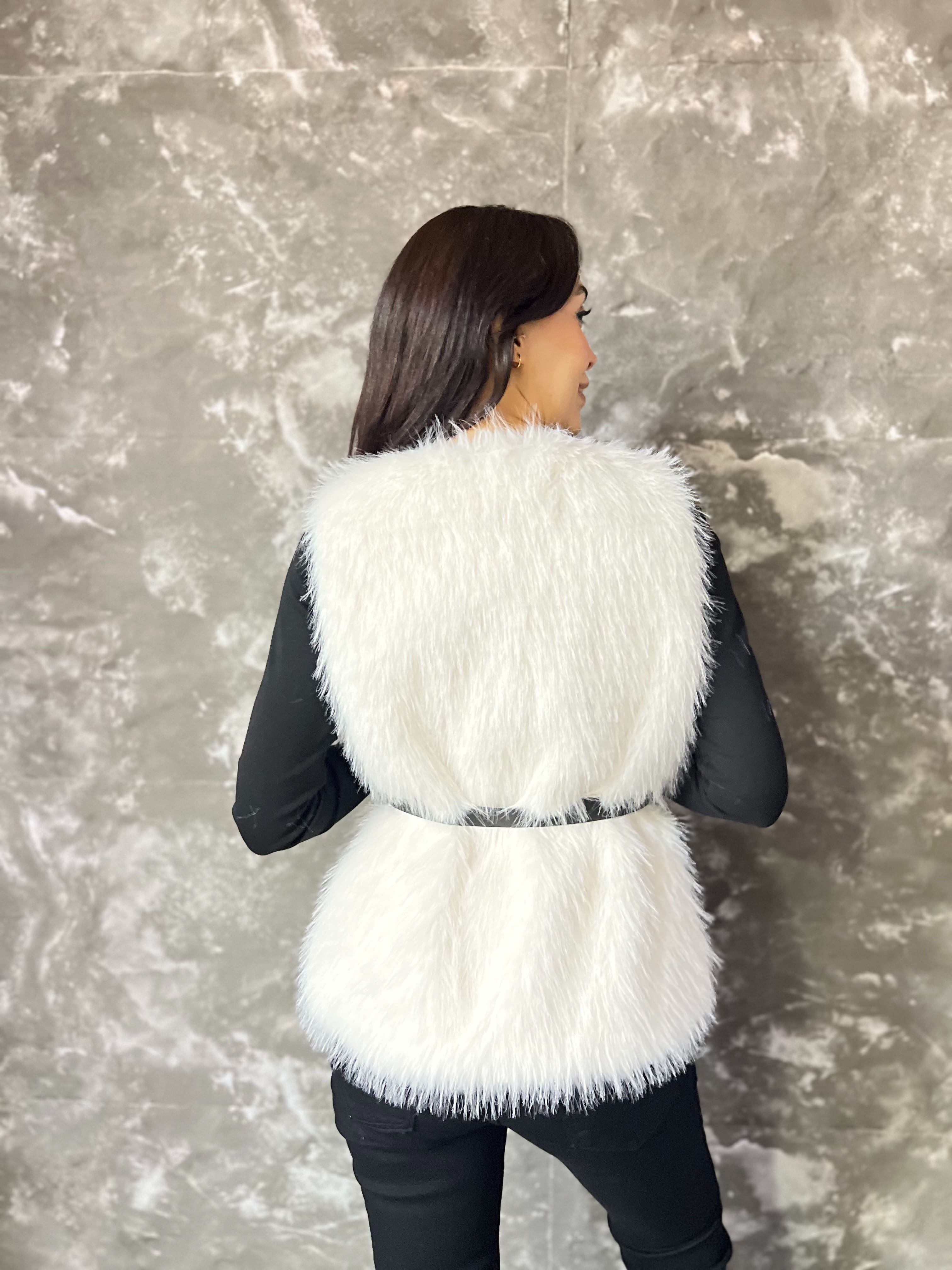 MSM PREMIUM KEMERLİ KÜRK YELEK