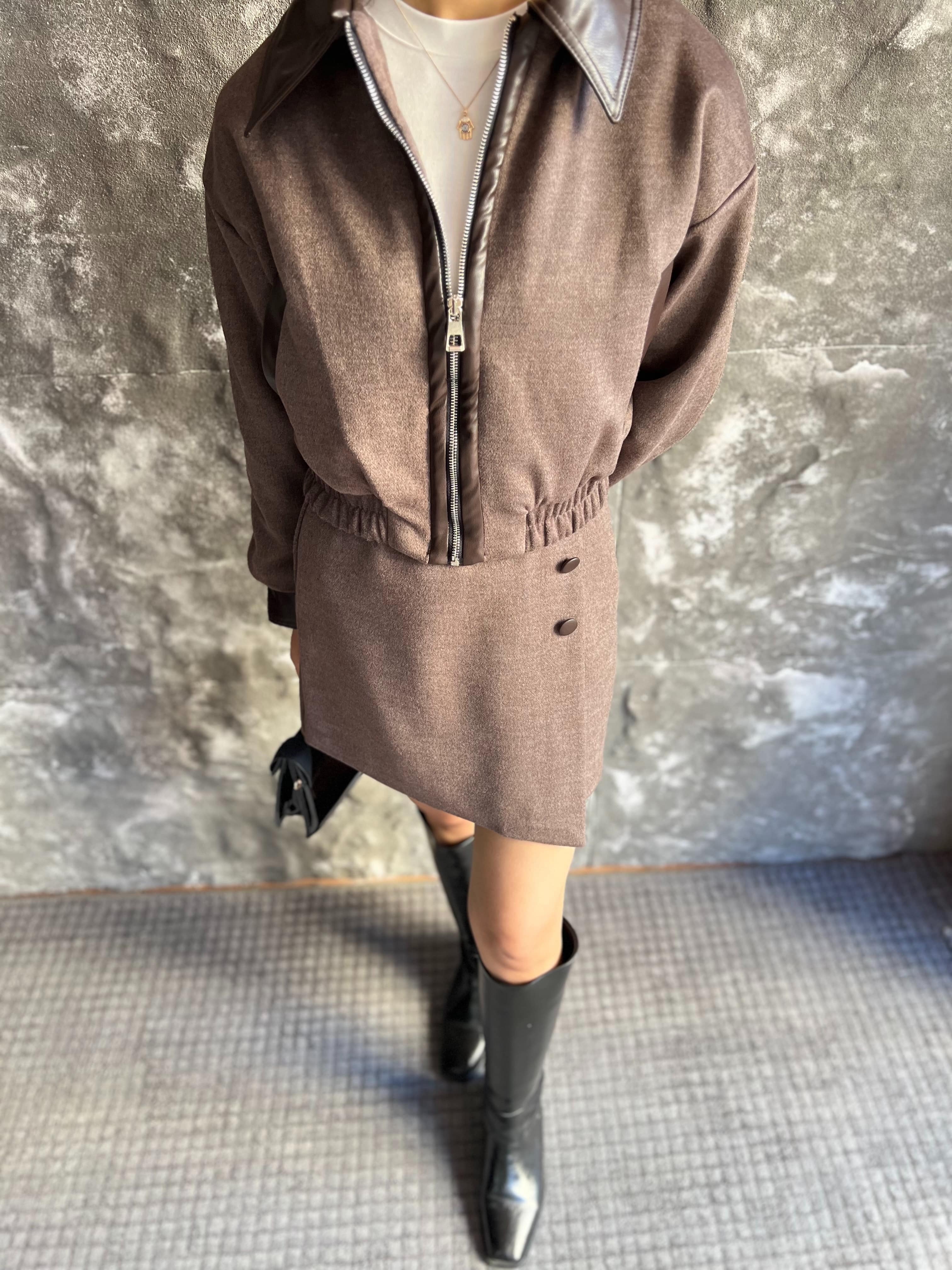 BELİNDA DERİ DETAY PREMIUM KAŞE TAKIM 