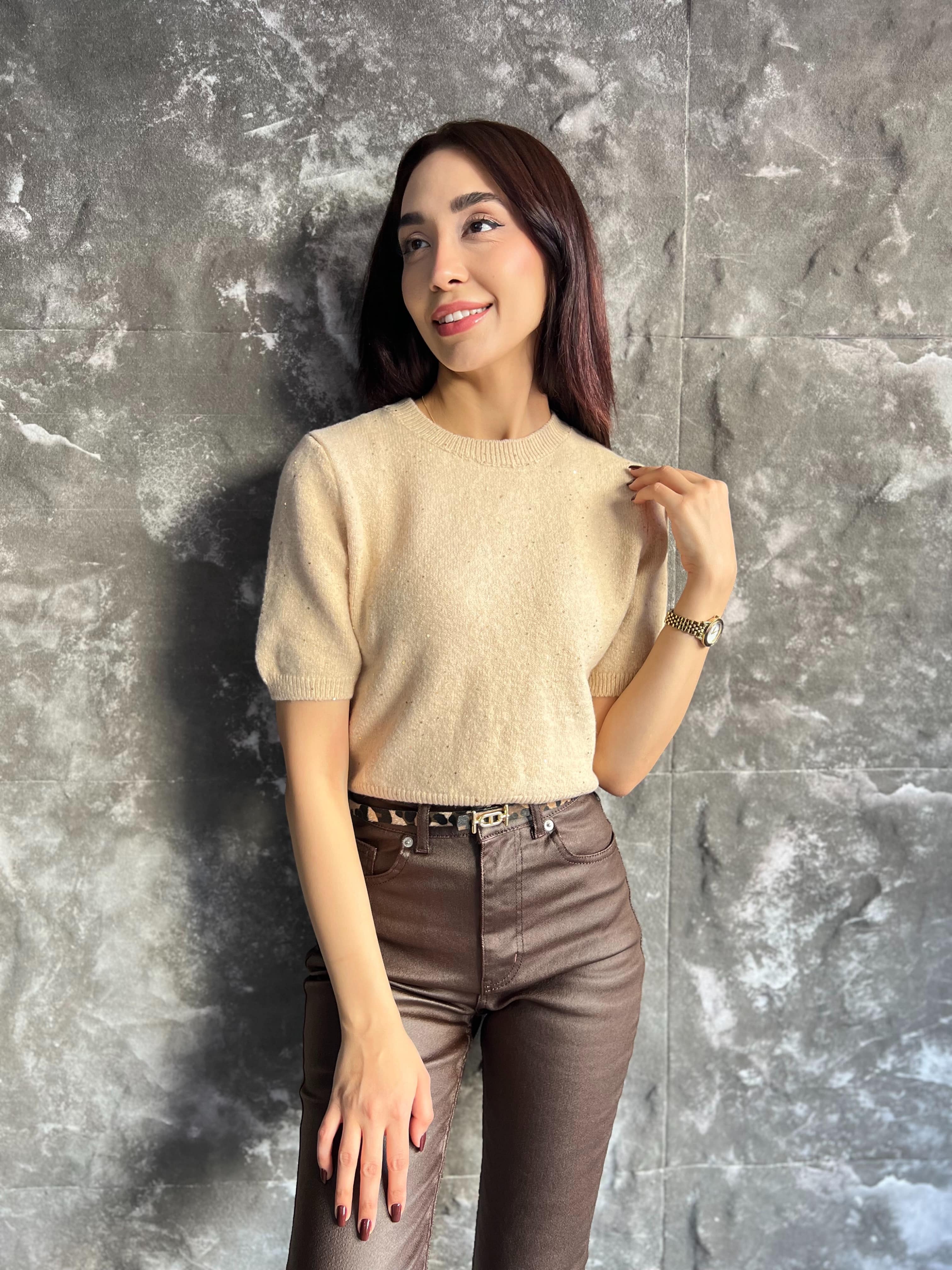 DİLVİN IŞILTILI YUMOŞ KAZAK