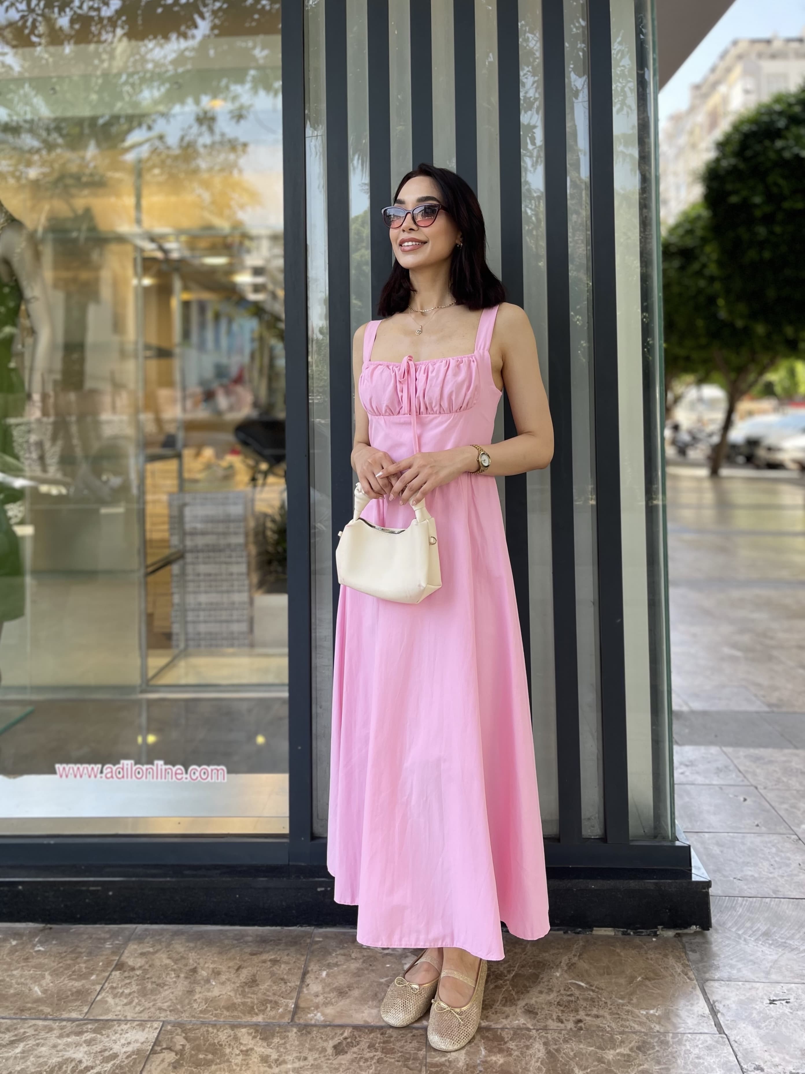 PRENSES KALIN ASKILI ELBİSE 