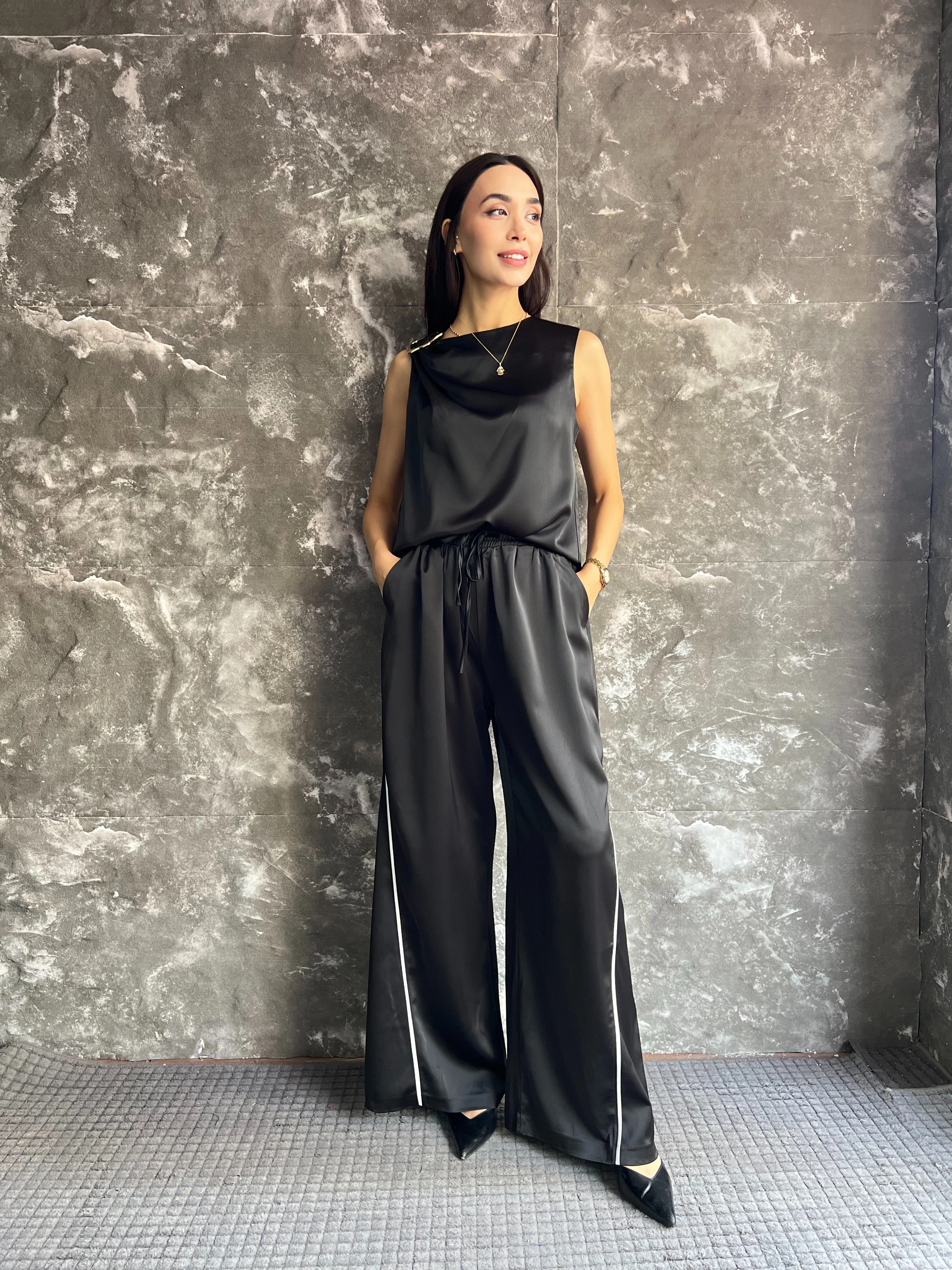 NİCA TASARIM İTHAL SATEN PANTOLON