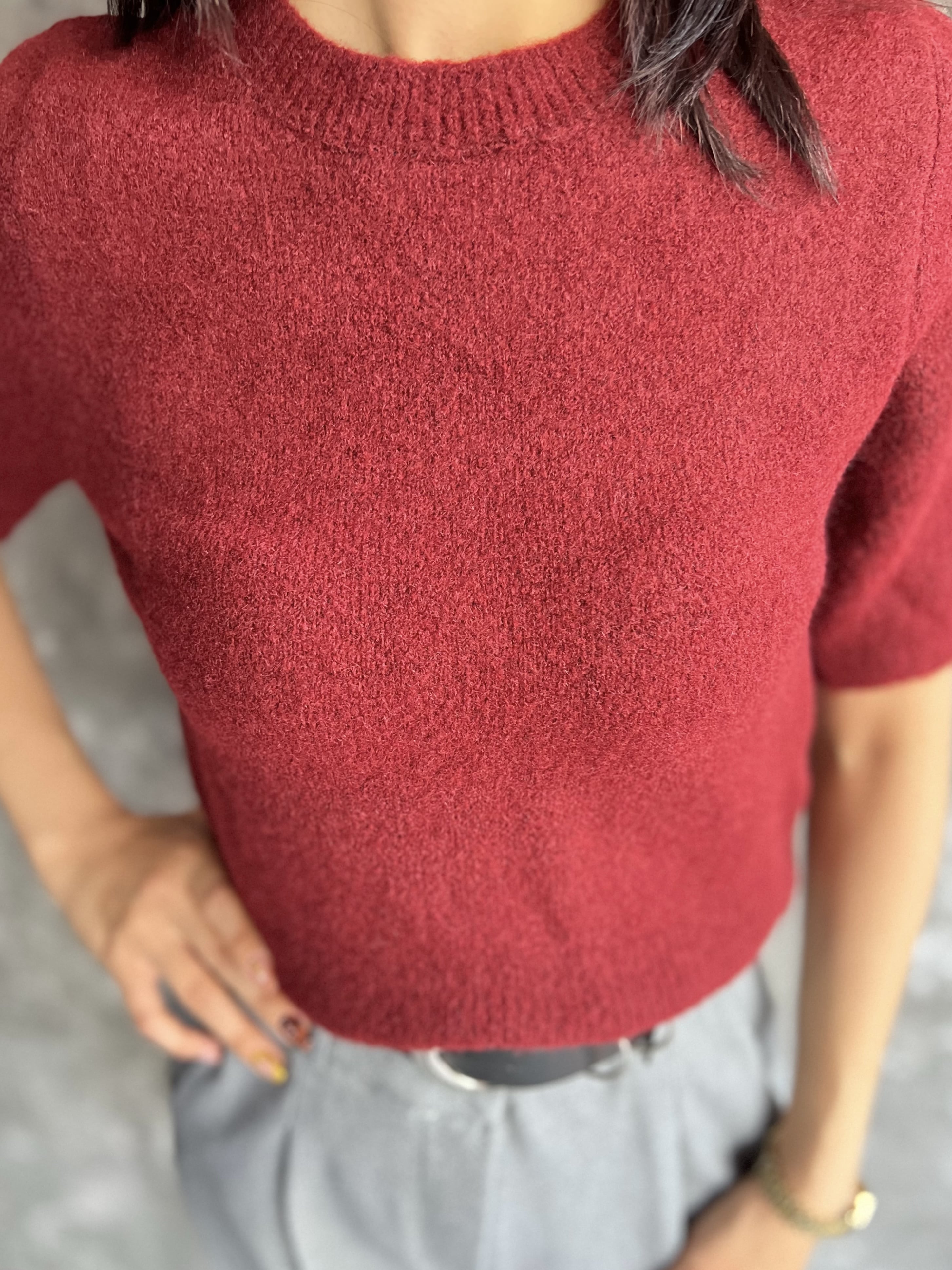 HELİNA PREMIUM KISA KOLLU YUMOŞ KAZAK