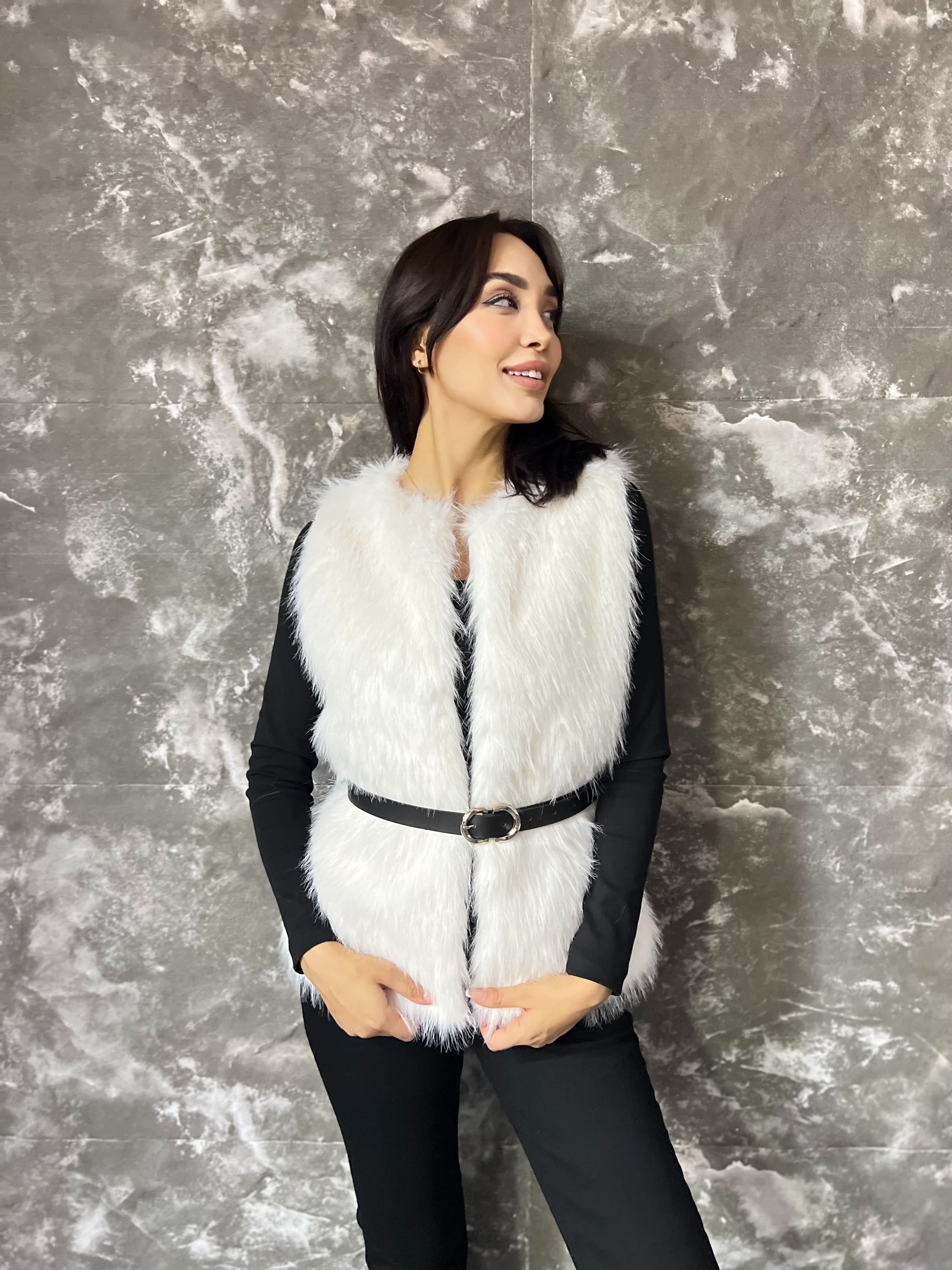 MSM PREMIUM KEMERLİ KÜRK YELEK