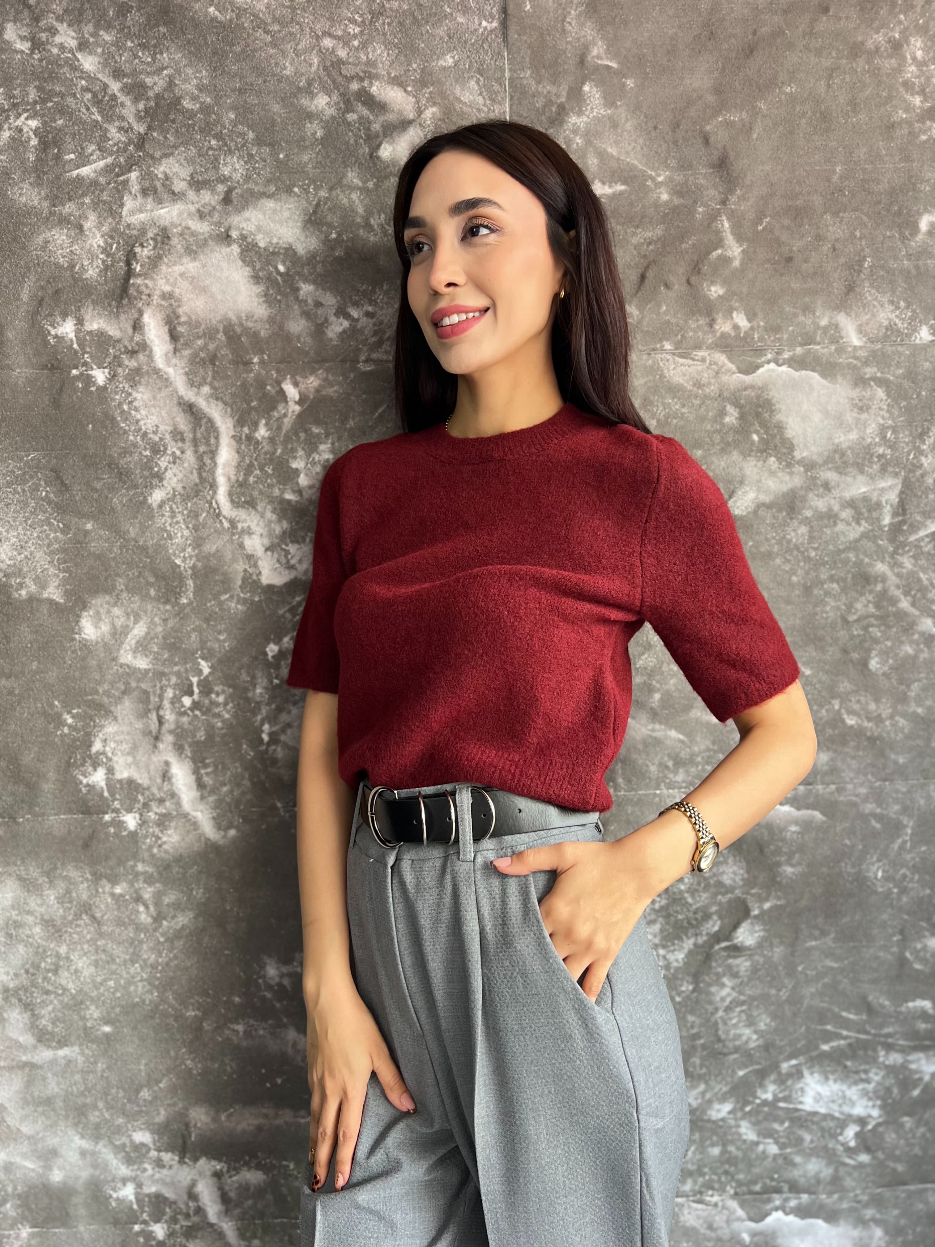 HELİNA PREMIUM KISA KOLLU YUMOŞ KAZAK