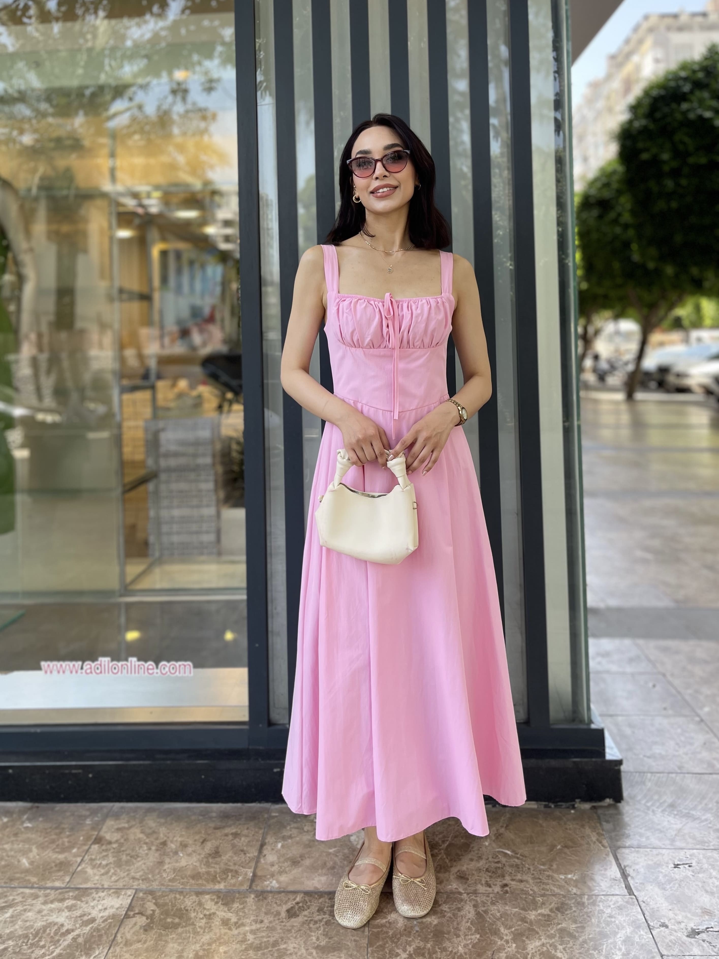PRENSES KALIN ASKILI ELBİSE 