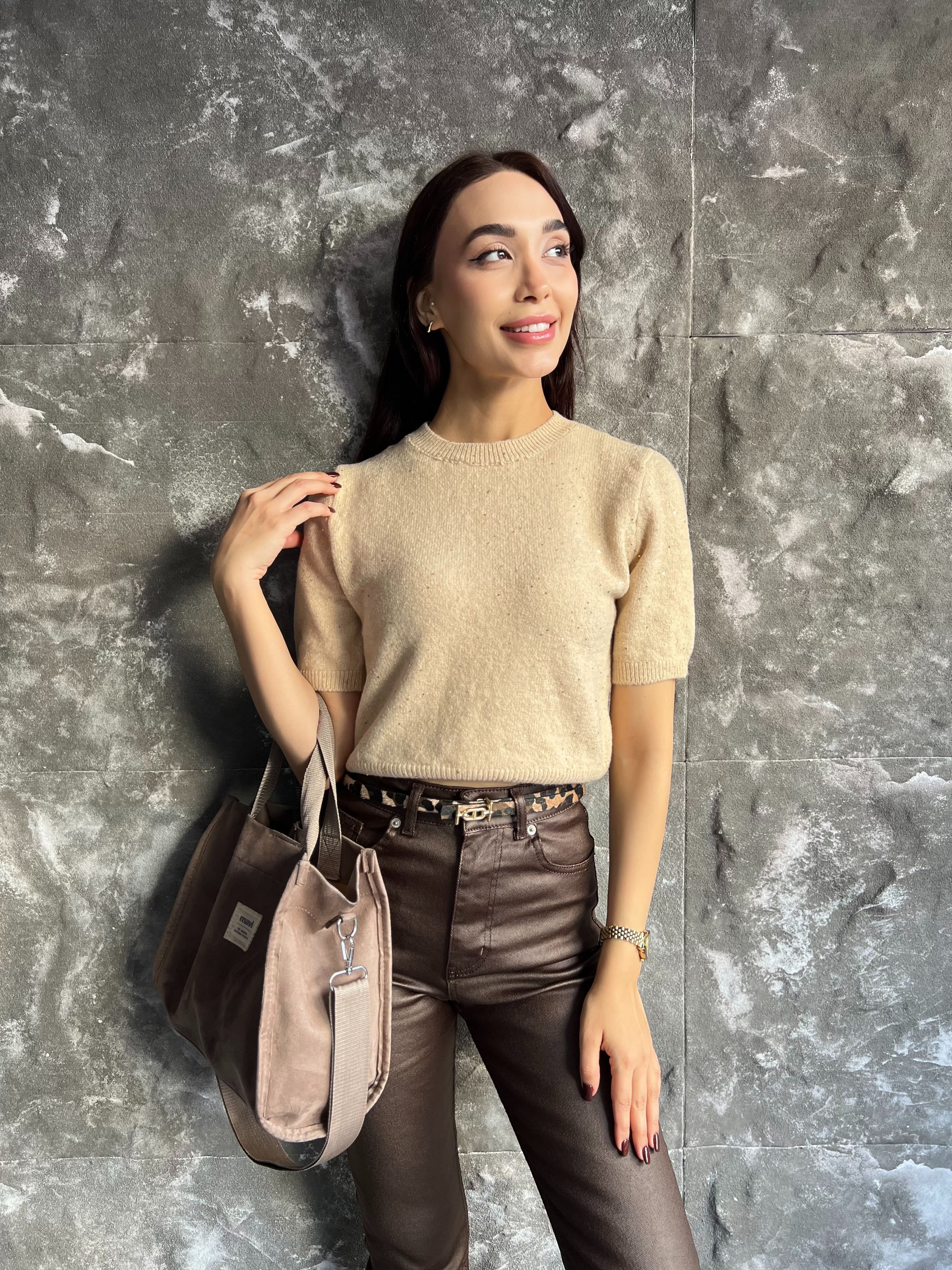 DİLVİN IŞILTILI YUMOŞ KAZAK