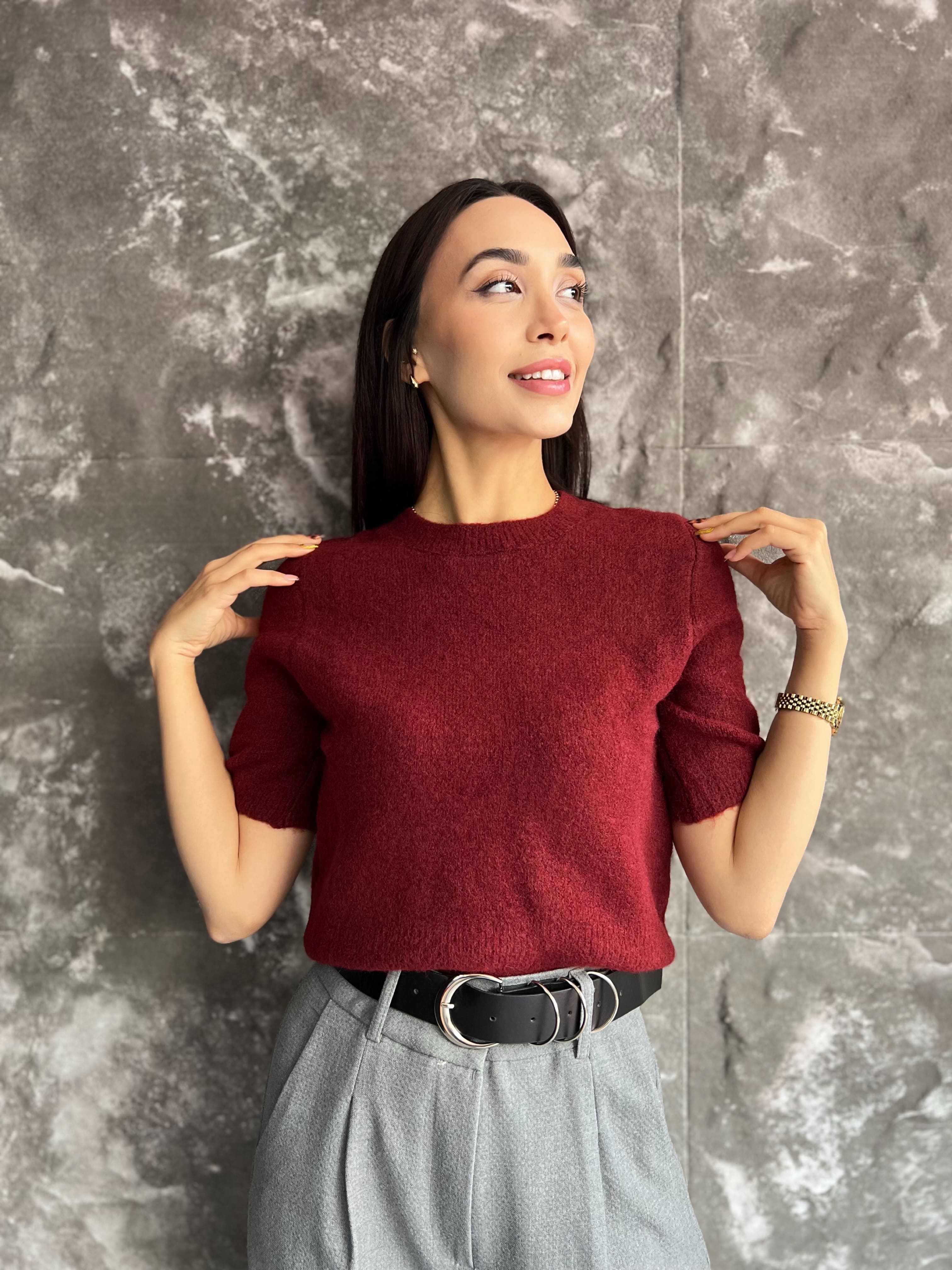 HELİNA PREMIUM KISA KOLLU YUMOŞ KAZAK