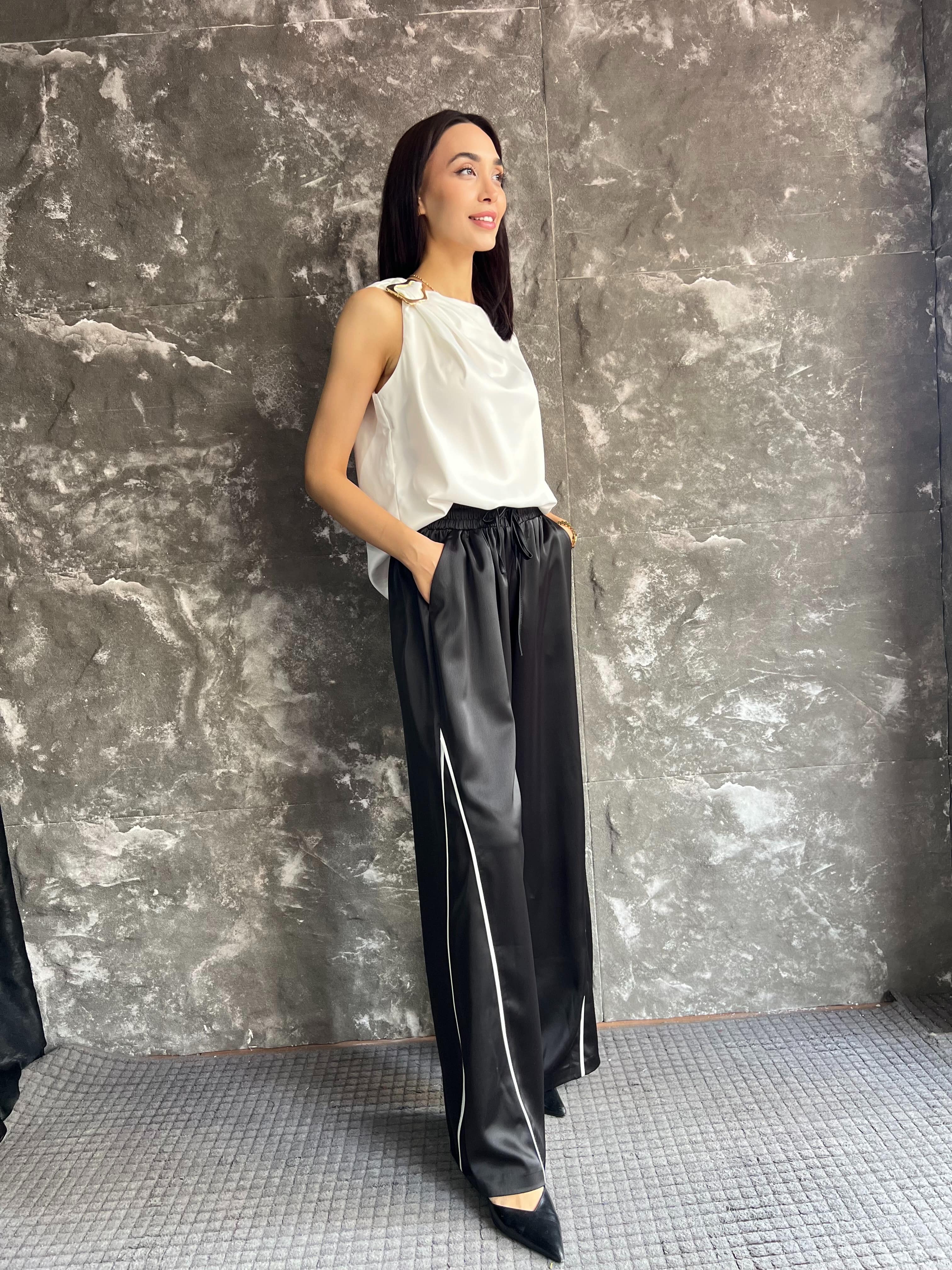 NİCA TASARIM İTHAL SATEN PANTOLON