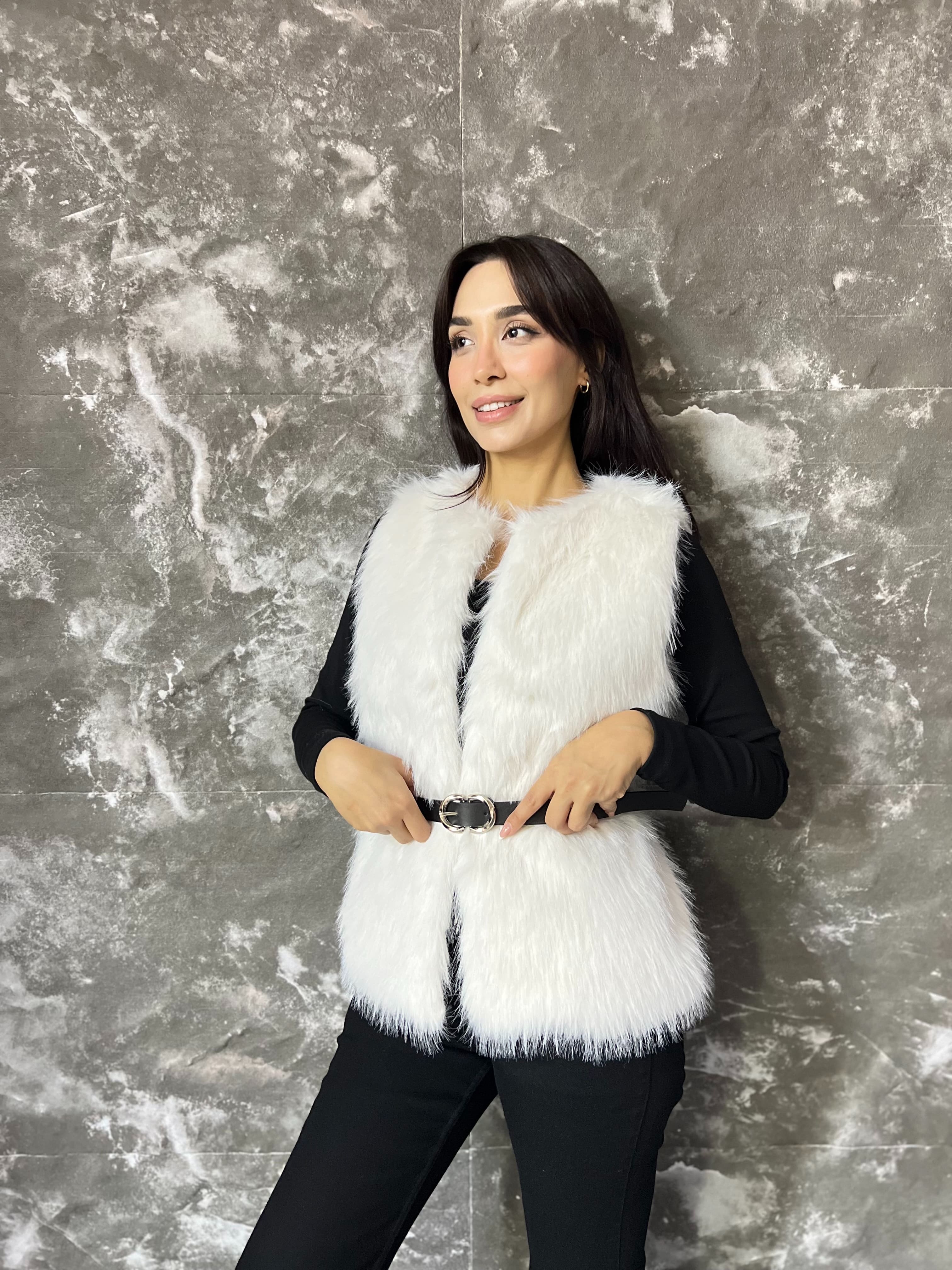 MSM PREMIUM KEMERLİ KÜRK YELEK