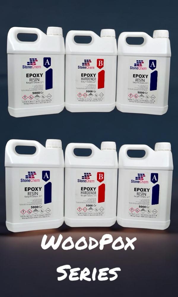 WoodPox 30KG Ahşap Şeffaf Epoksi Reçine (Yüksek Döküm) 3 cm