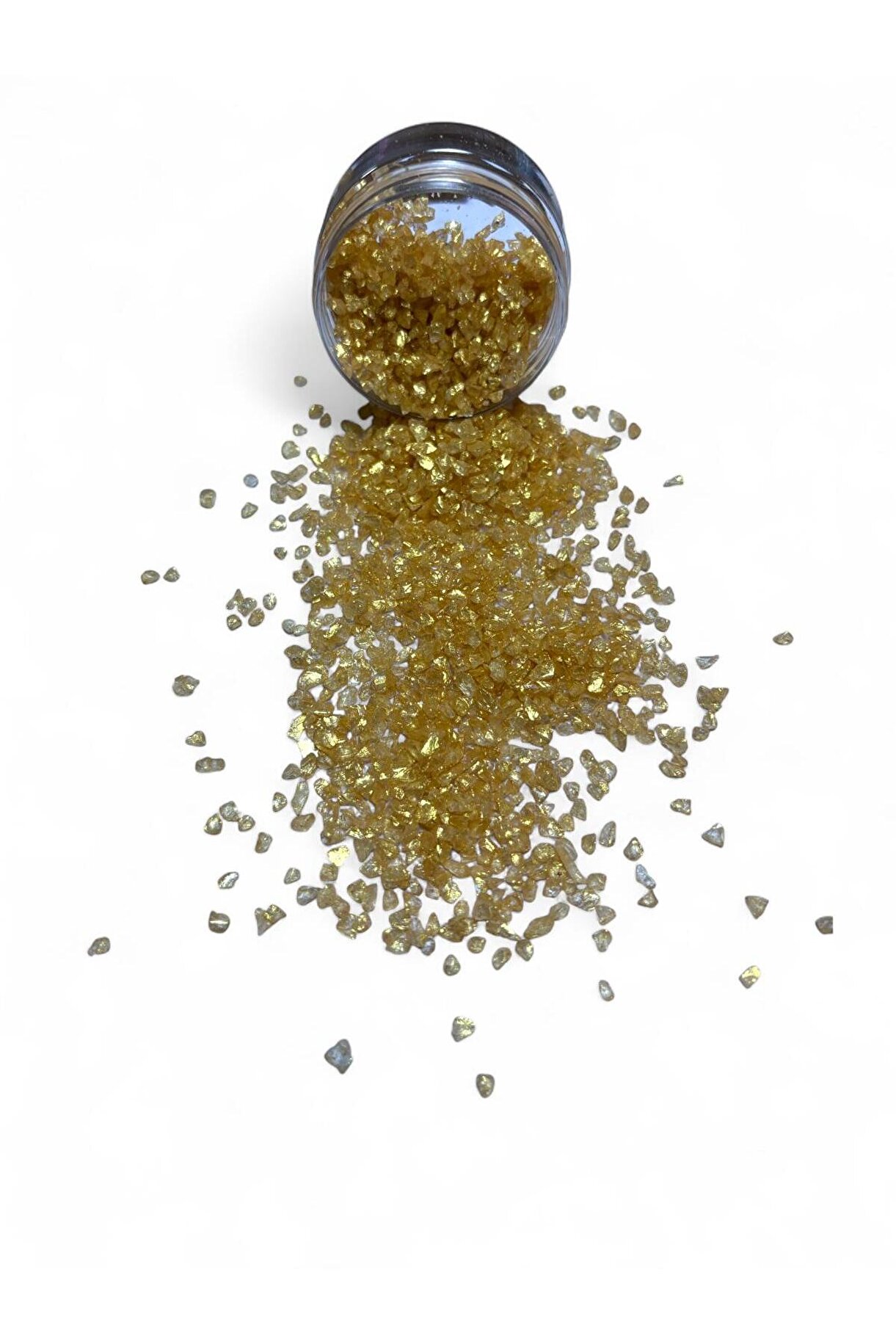 Parlak Cam Kırıkları 2-4 mm GOLD 100 gr
