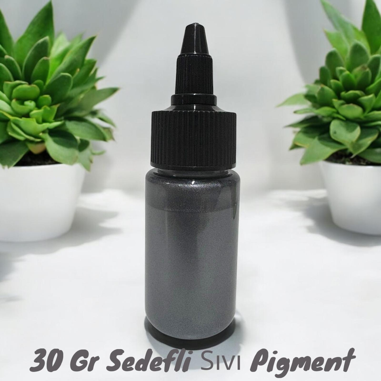 Epoksi Bazlı GRİ Parlak Sıvı Sedefli Pigment 30 Gr Hobi,Sanat,Ahşap,Magnet