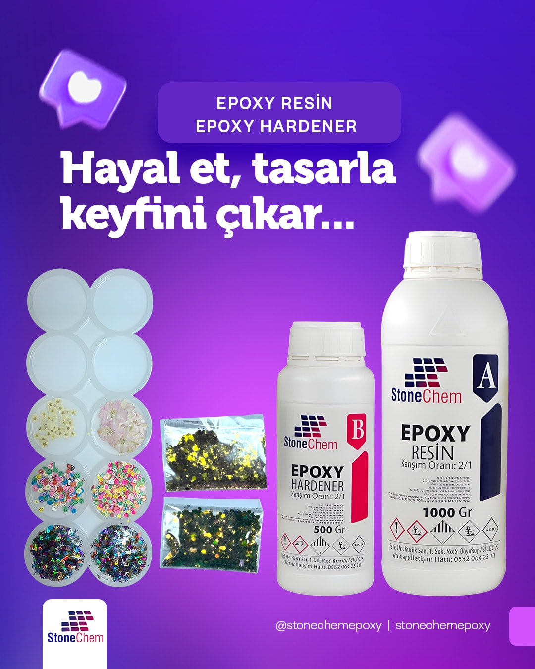 Stonechem Magnet ve Süs Seti 