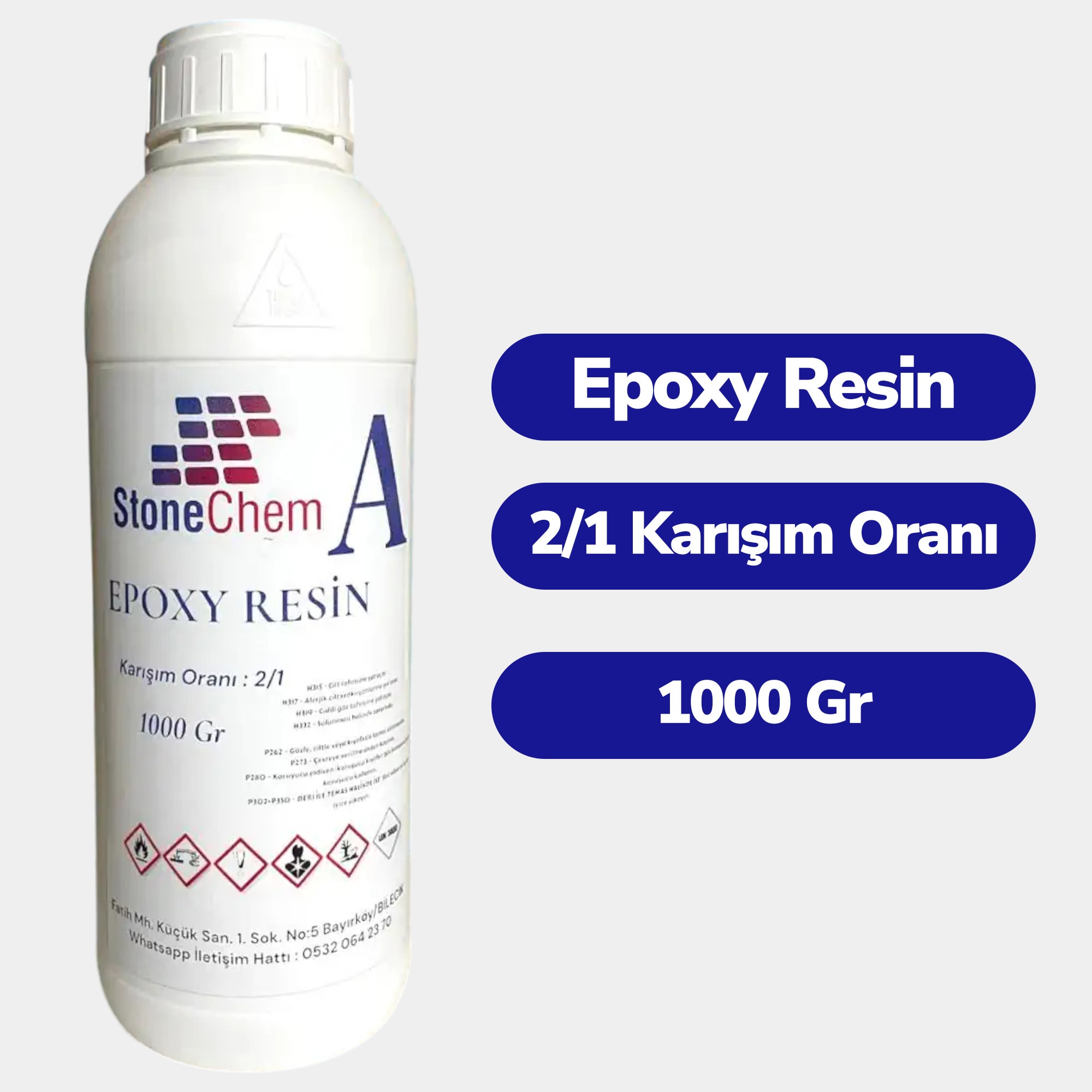 Ultra Şeffaf Epoksi Reçine 1 Kg Sertleştirici Hariç