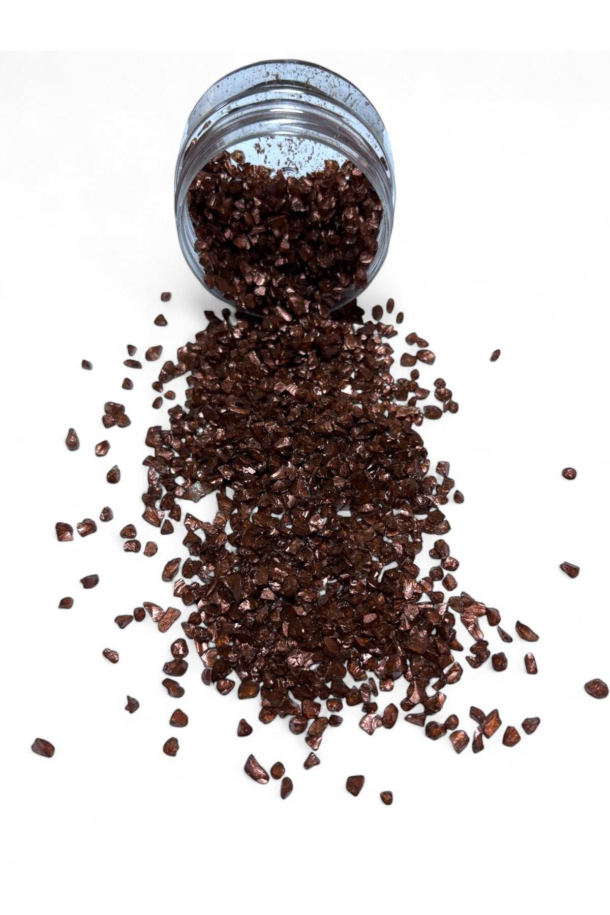 Parlak Cam Kırıkları 2-4 mm KAHVERENGİ 100 gr