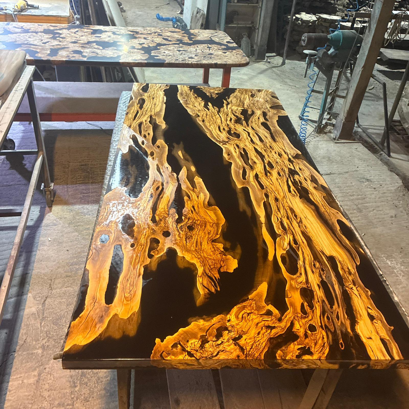 WoodPox Ahşap Şeffaf Epoksi Reçine – 15 kg (Yüksek Döküm, 3 cm)