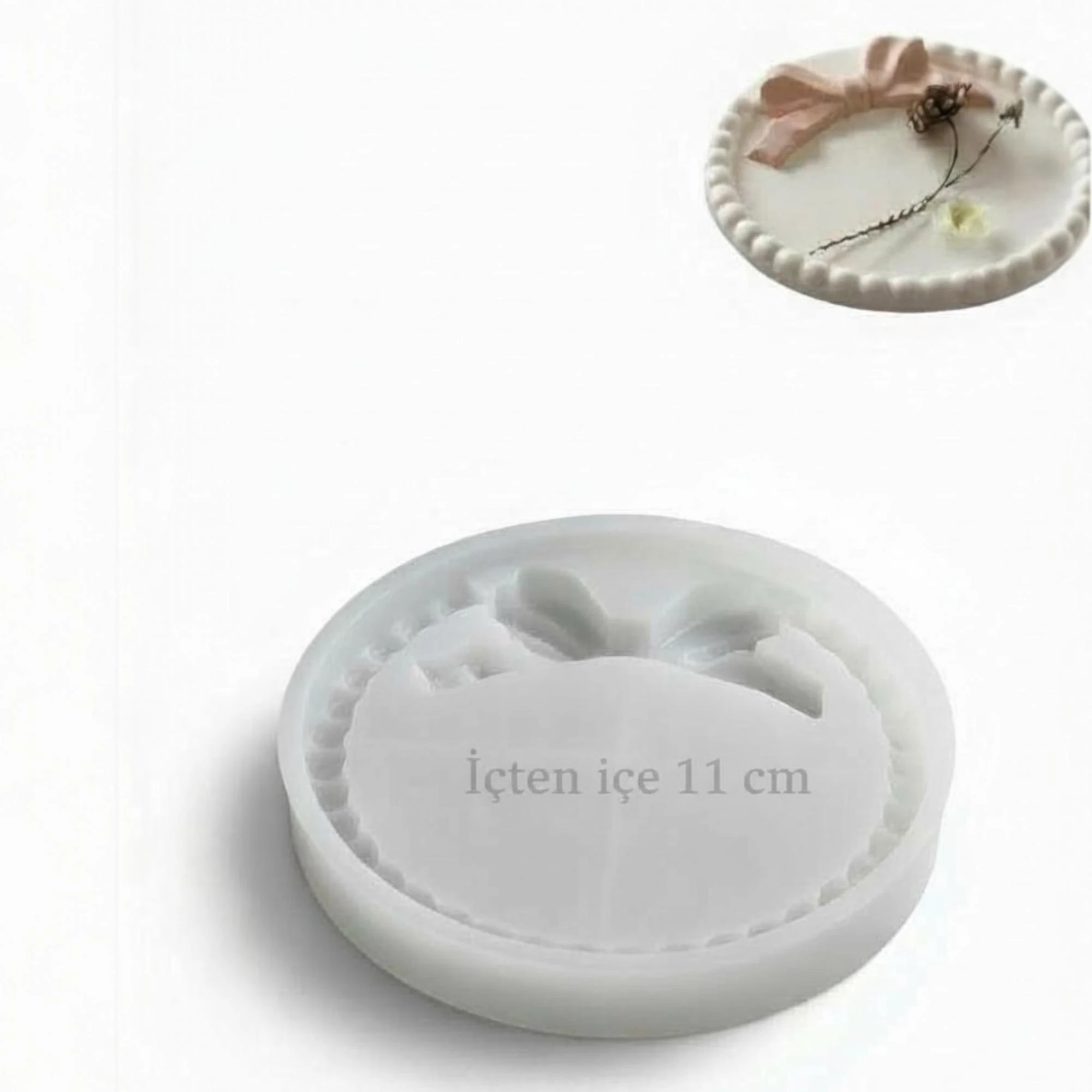 Yuvarlak Fiyonk Detaylı Silikon Kalıp