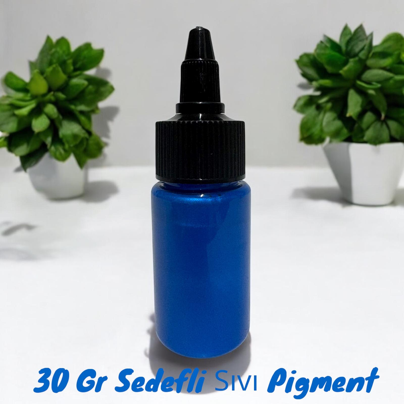 Epoksi Bazlı MAVİ Parlak sıvı Sedefli Pigment 30 Gr Hobi,Sanat,ahşap,Magnet İçin