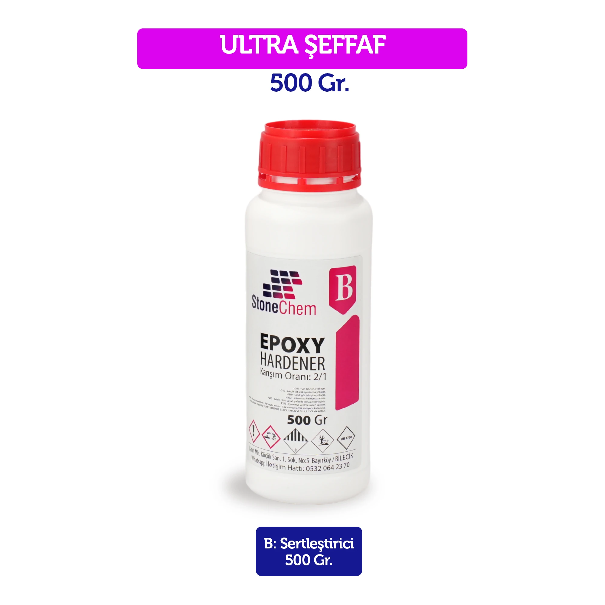 Epoksi Sertleştrici 500 gr 2/1