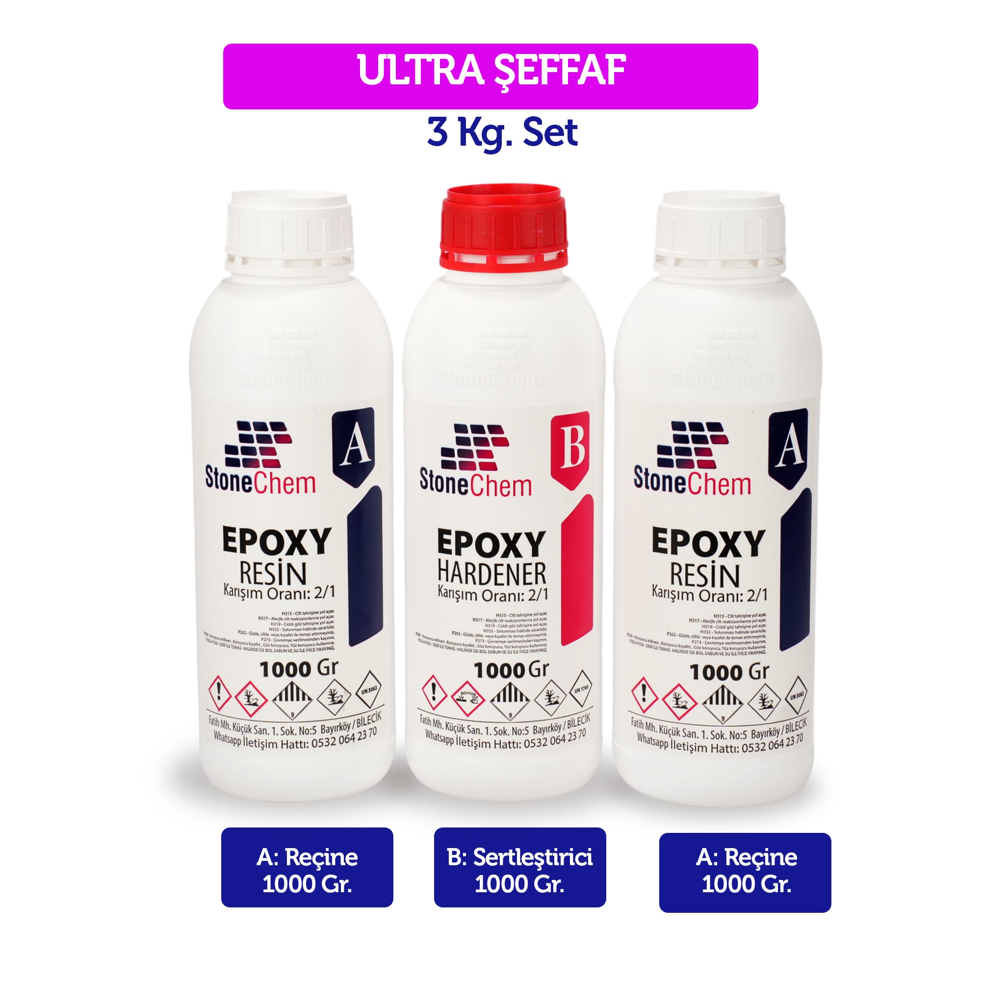 Ultra Şeffaf Epoksi Reçine 3 Kg Hobi Sanat Tepsi Magnet Ahşap Için