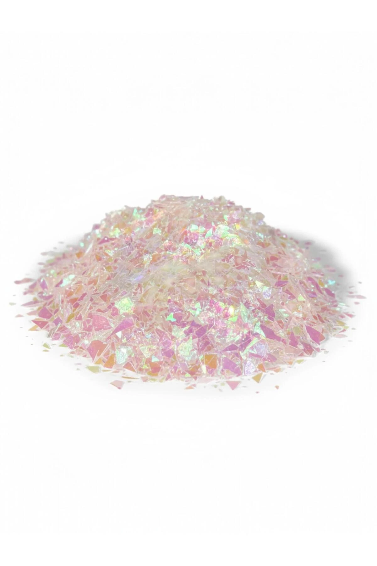 Holografik Beyaz Glitter Kırığı – 5 gr