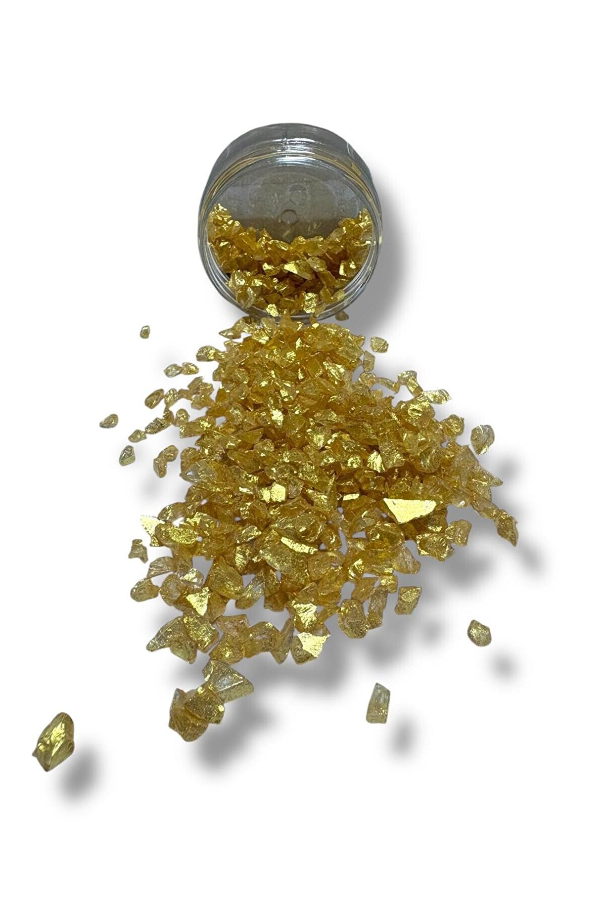 Parlak Cam Kırıkları 4-8mm ALTIN 100gr