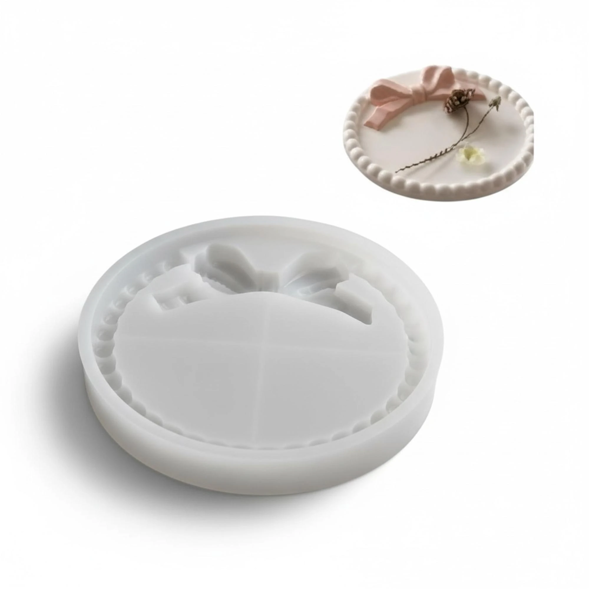 Yuvarlak Fiyonk Detaylı Silikon Kalıp