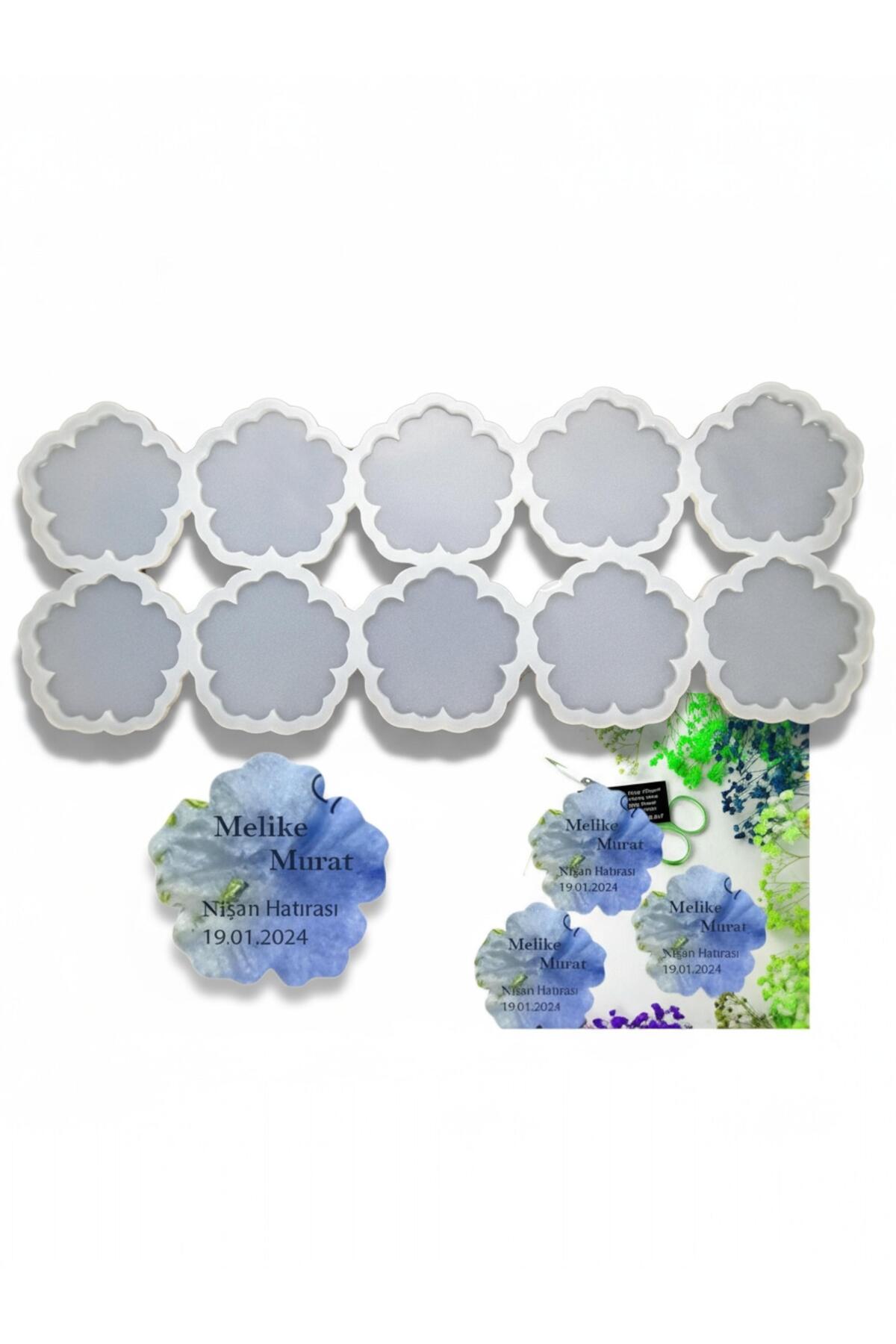 Çiçek magnet kalıbı