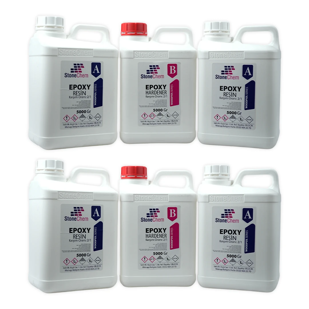 WoodPox 30KG Ahşap Şeffaf Epoksi Reçine (Yüksek Döküm) 3 cm